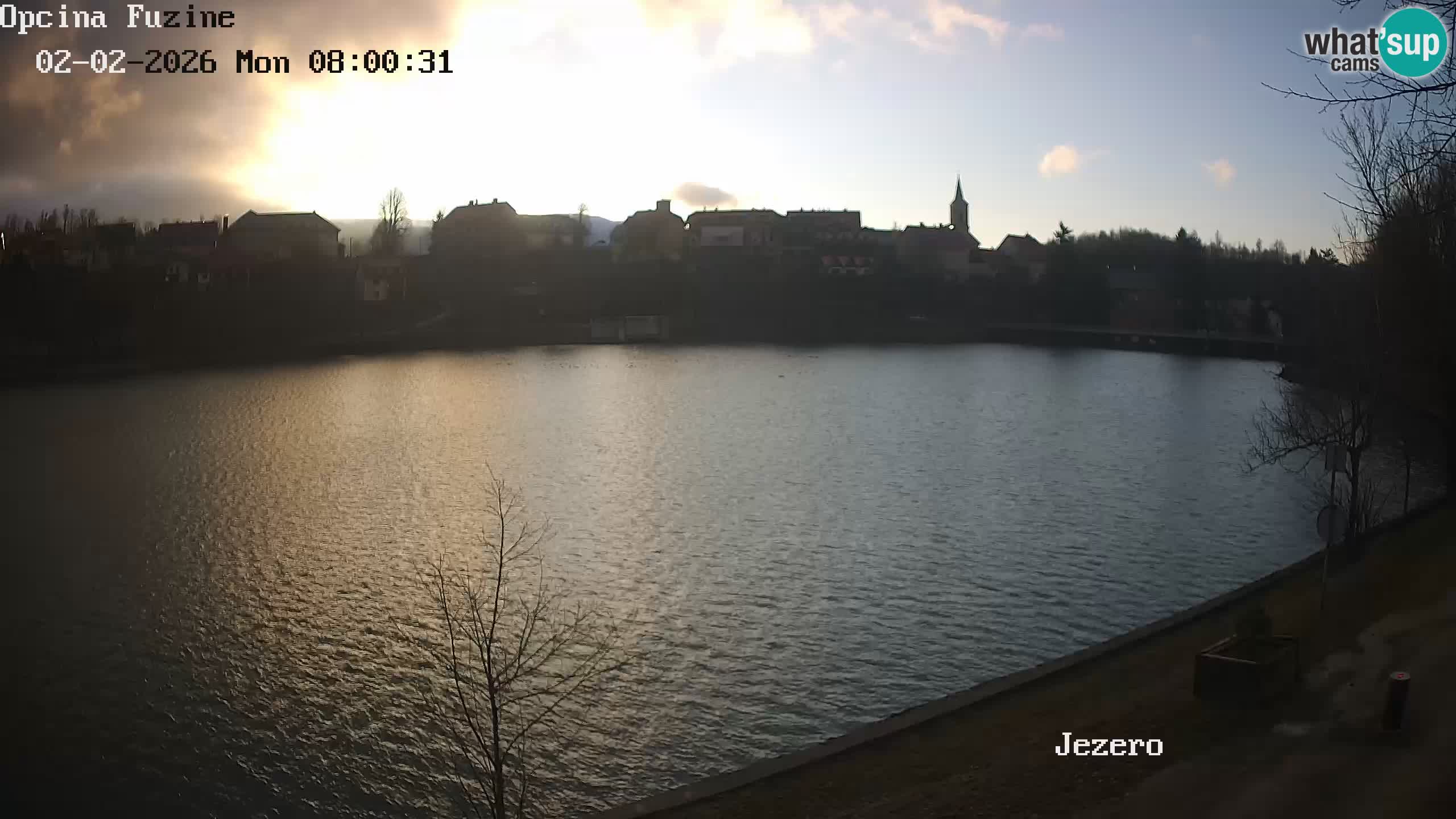 Bajersko Jezero web kamera Fužine