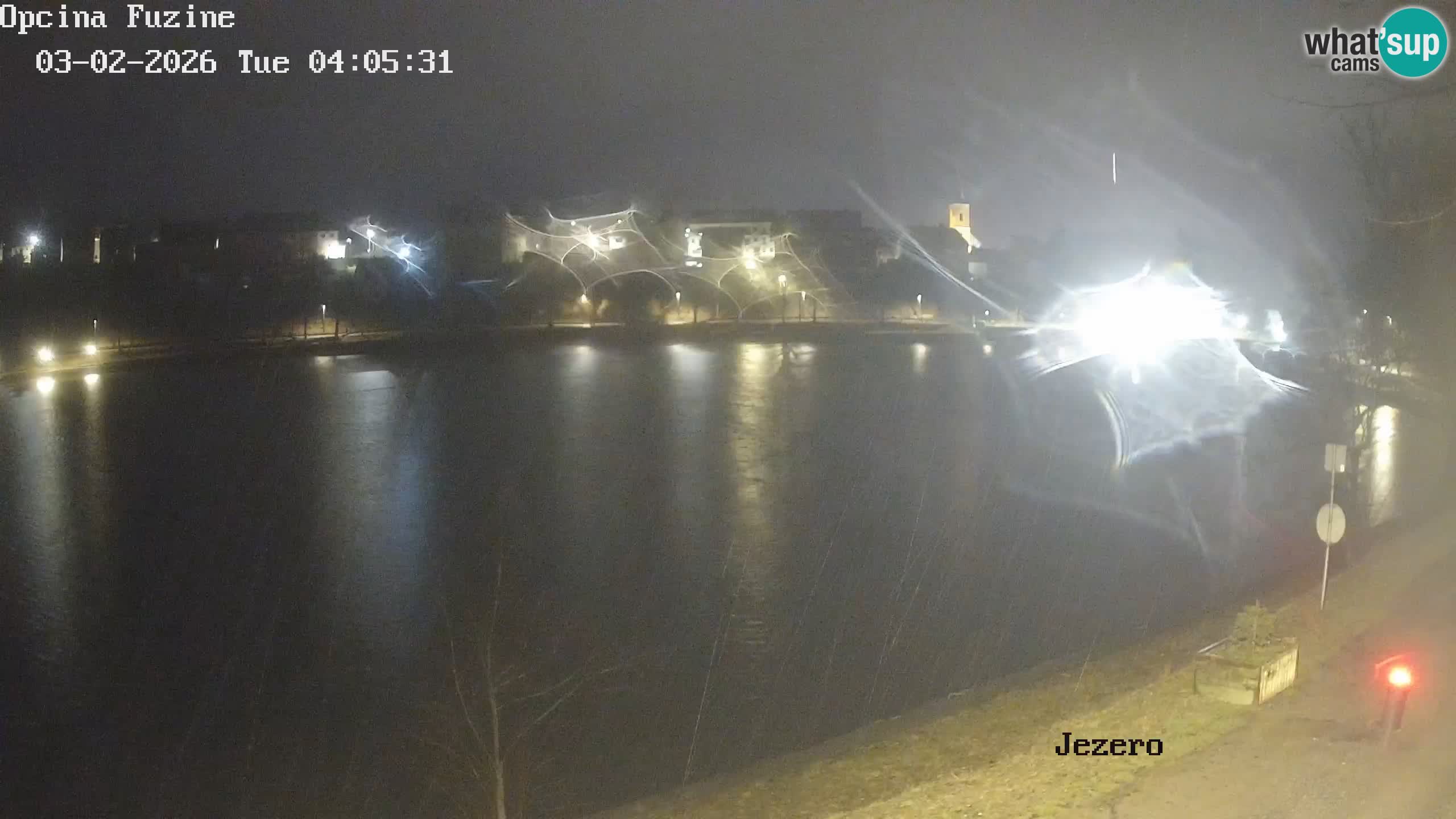 Bajersko Jezero web kamera Fužine