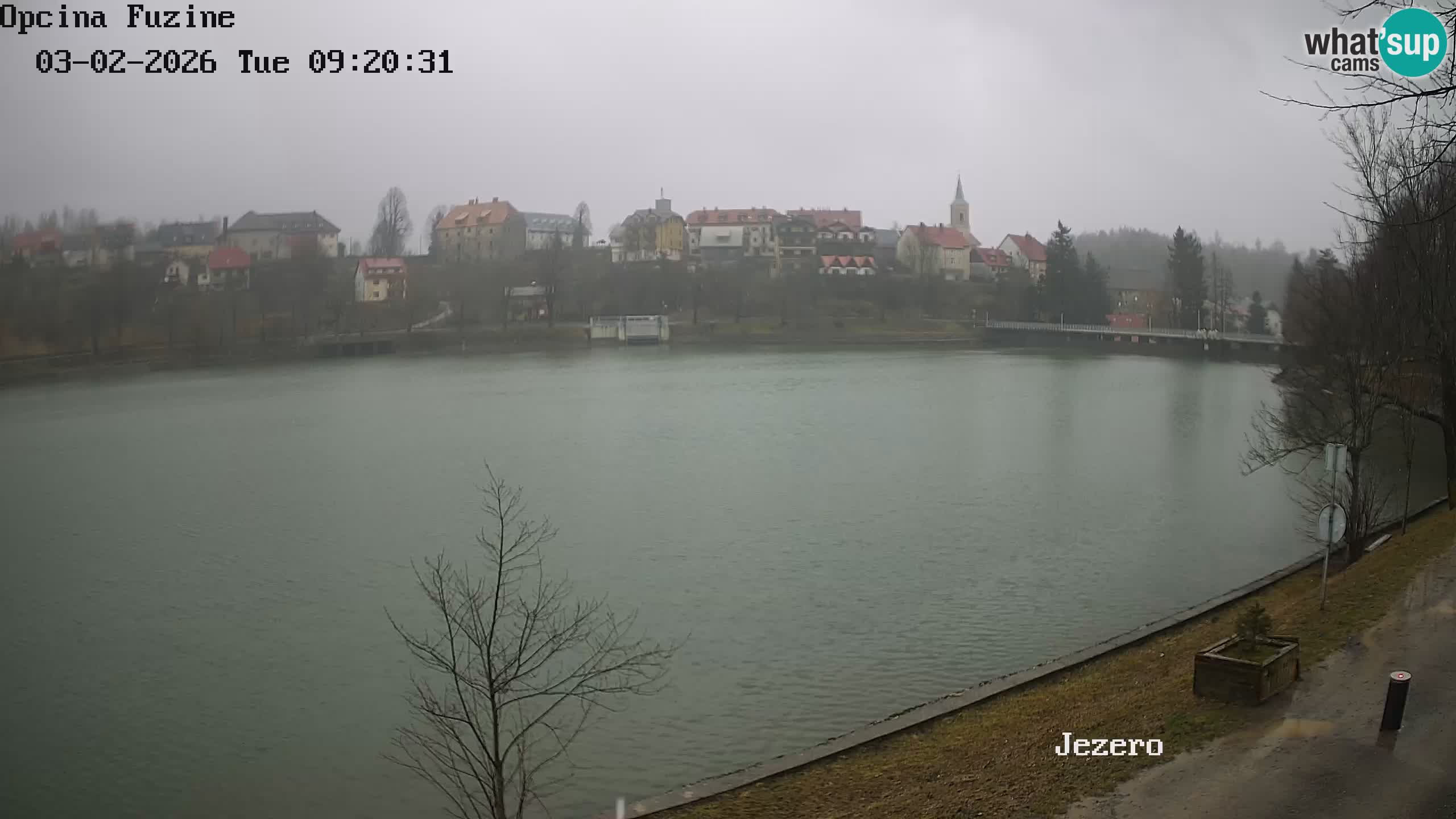 Bajersko Jezero web kamera Fužine