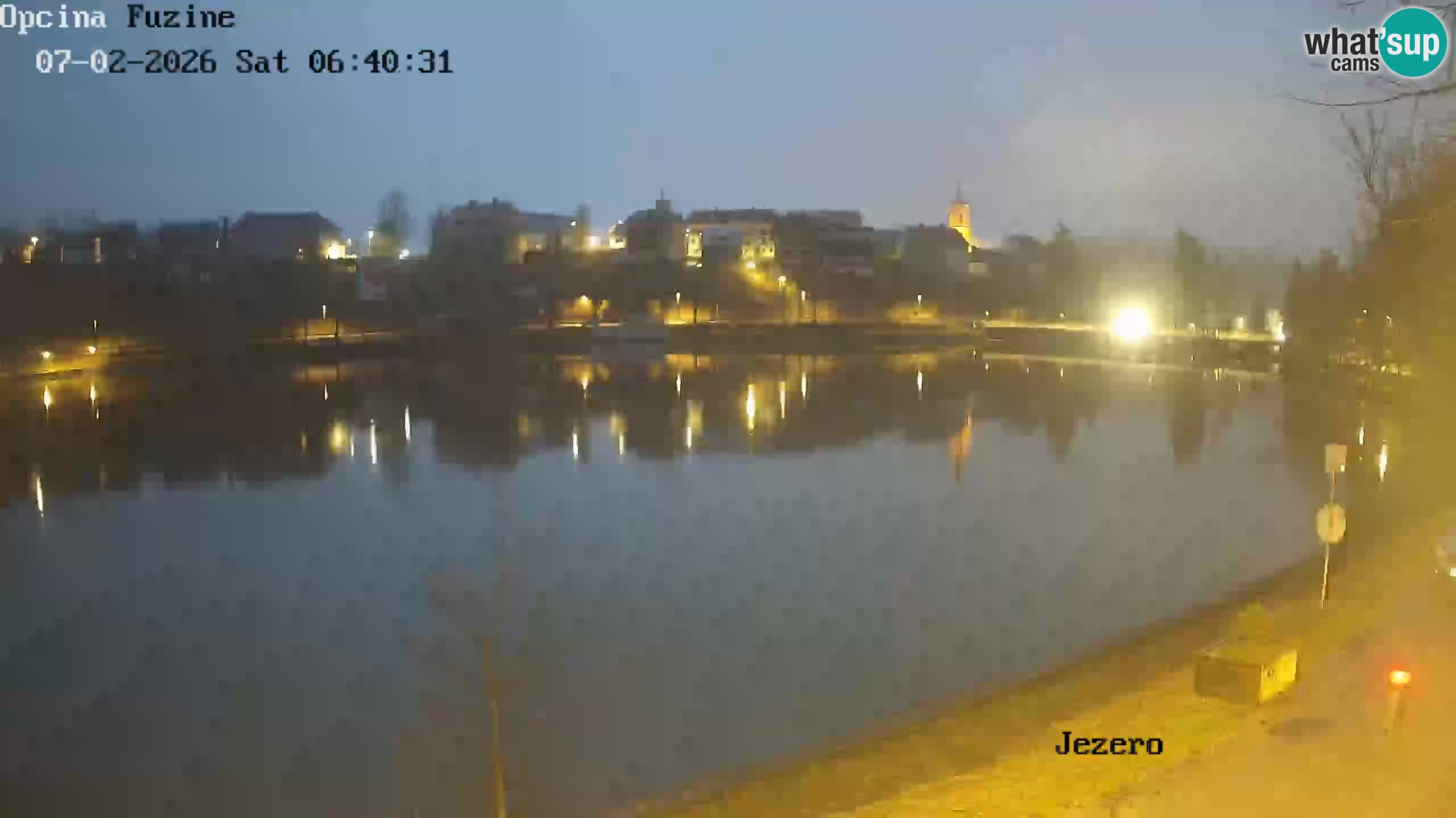 Bajersko Jezero web kamera Fužine