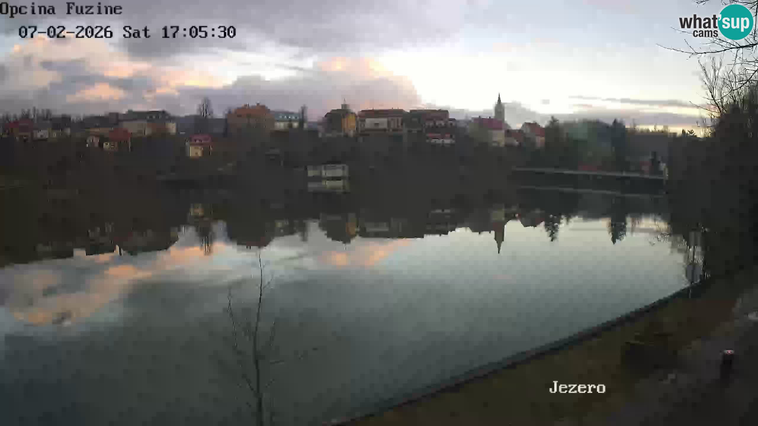 Bajersko Jezero web kamera Fužine