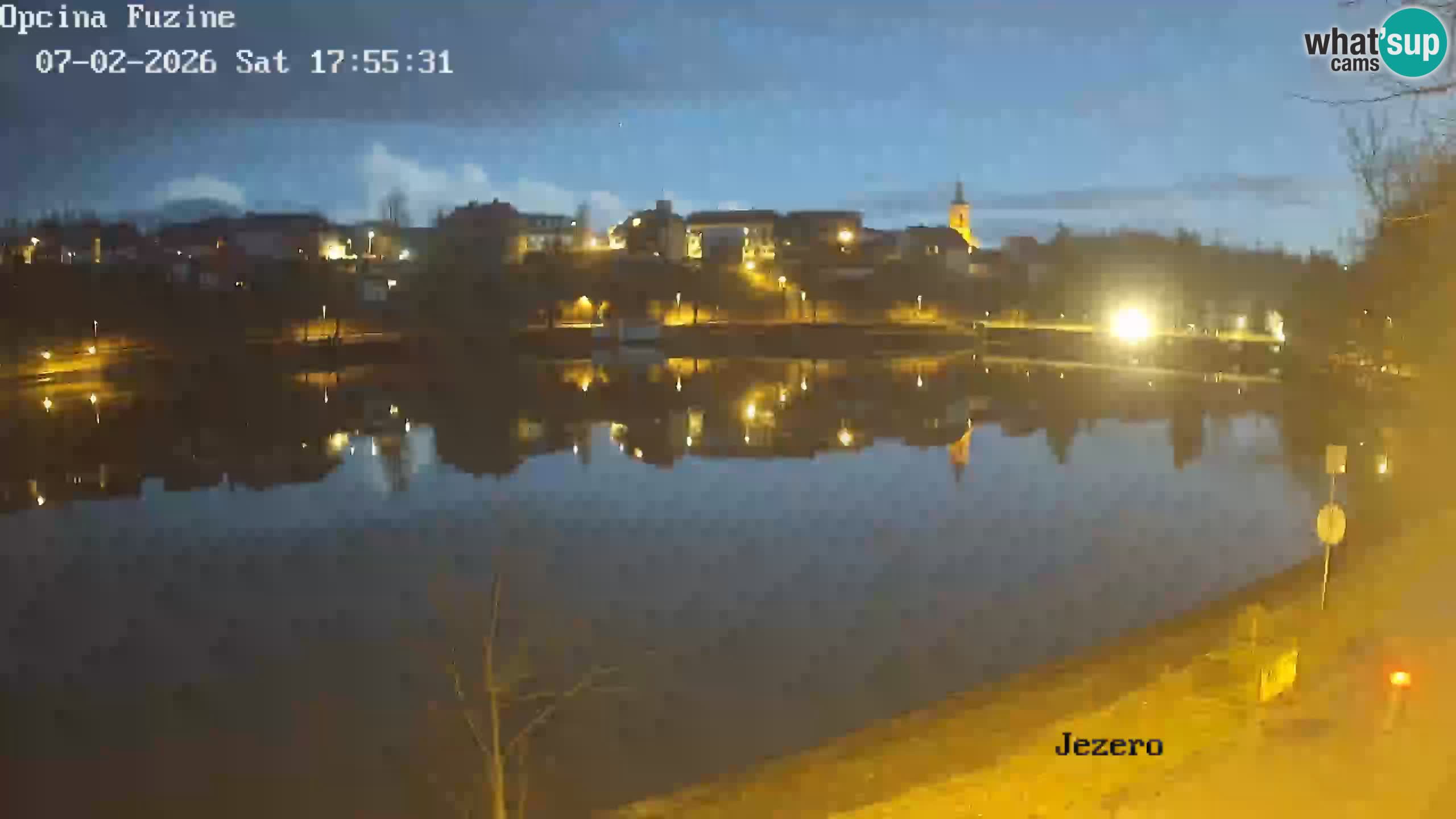 Bajersko Jezero web kamera Fužine