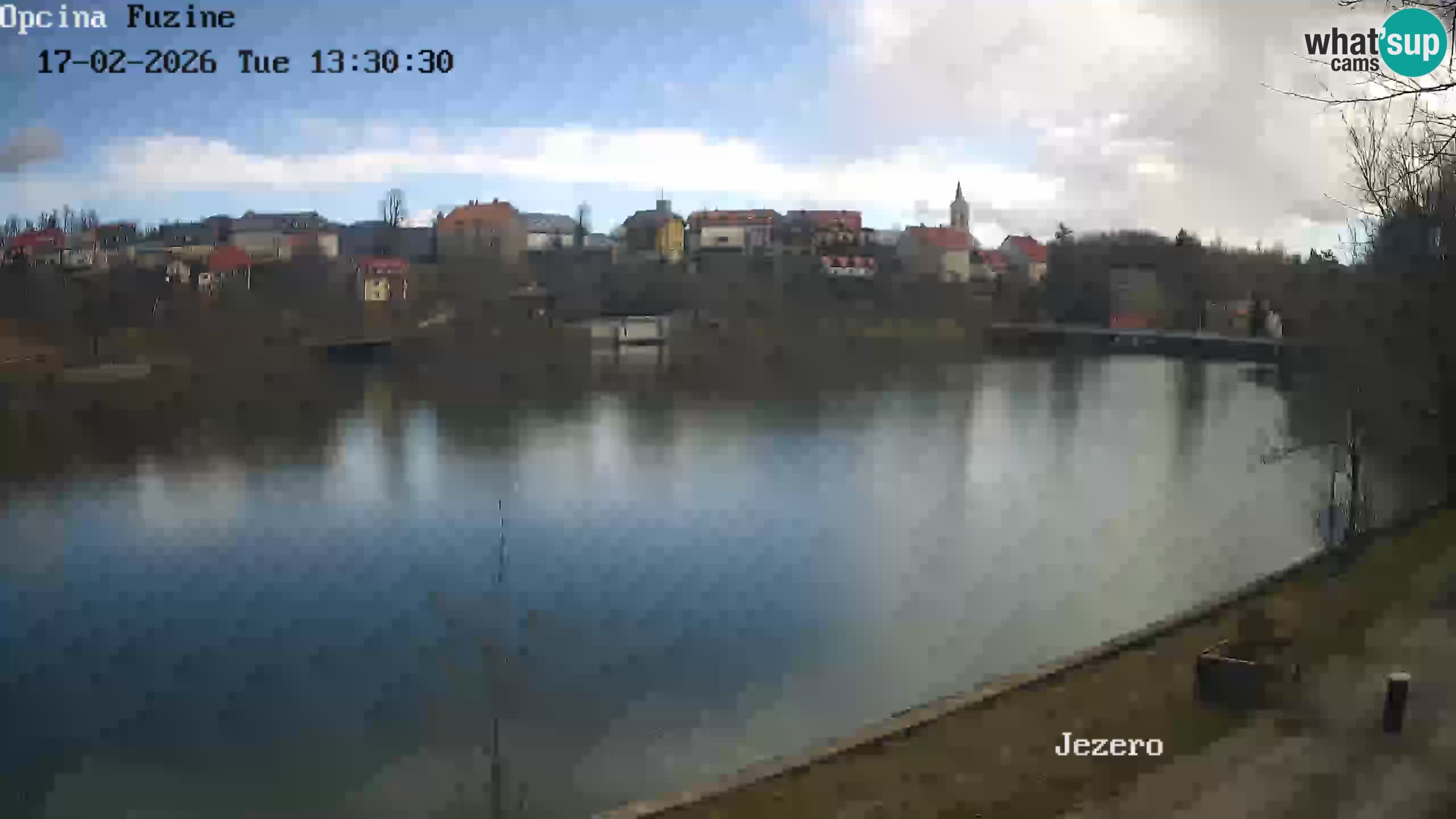 Bajersko Jezero web kamera Fužine