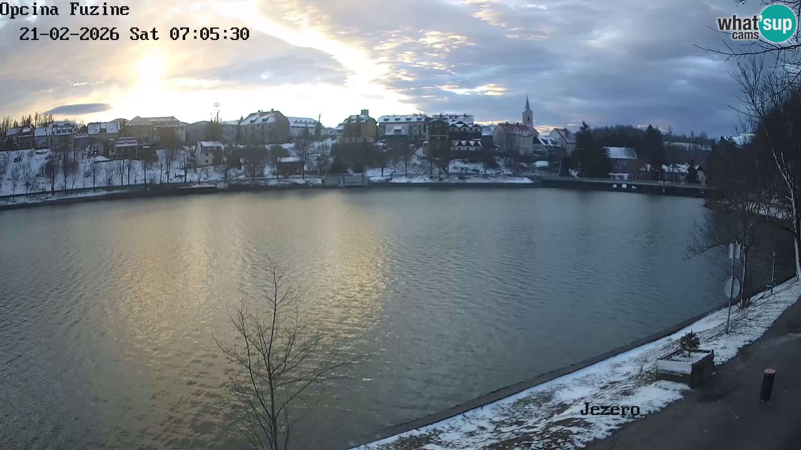 Bajersko Jezero web kamera Fužine
