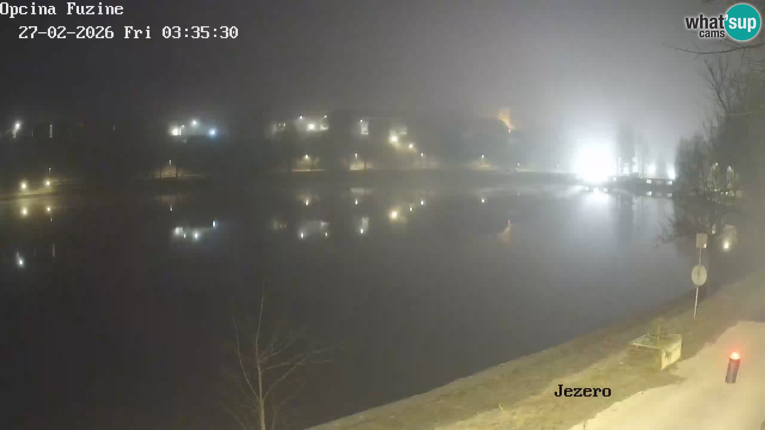 Bajersko Jezero web kamera Fužine