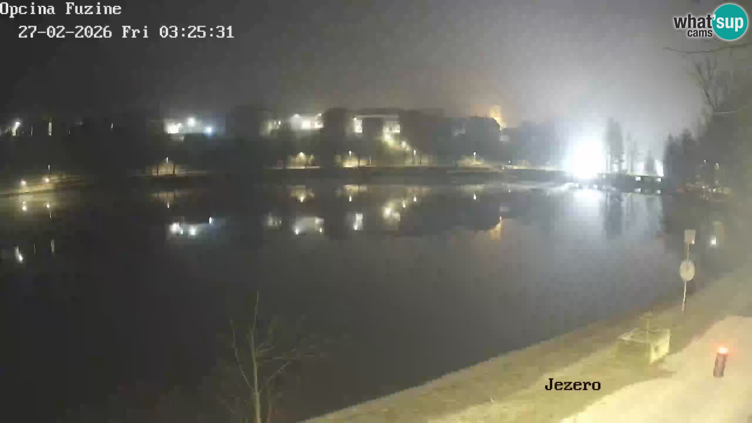 Bajersko Jezero web kamera Fužine