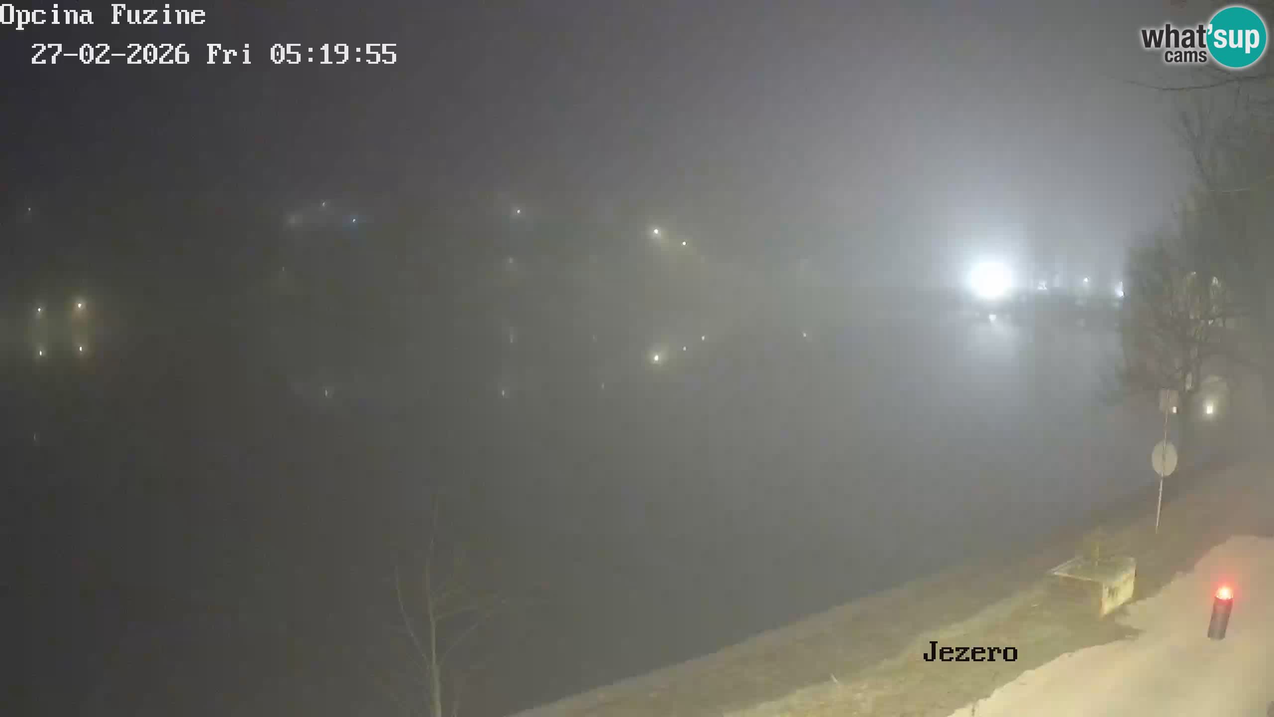 Bajersko Jezero web kamera Fužine