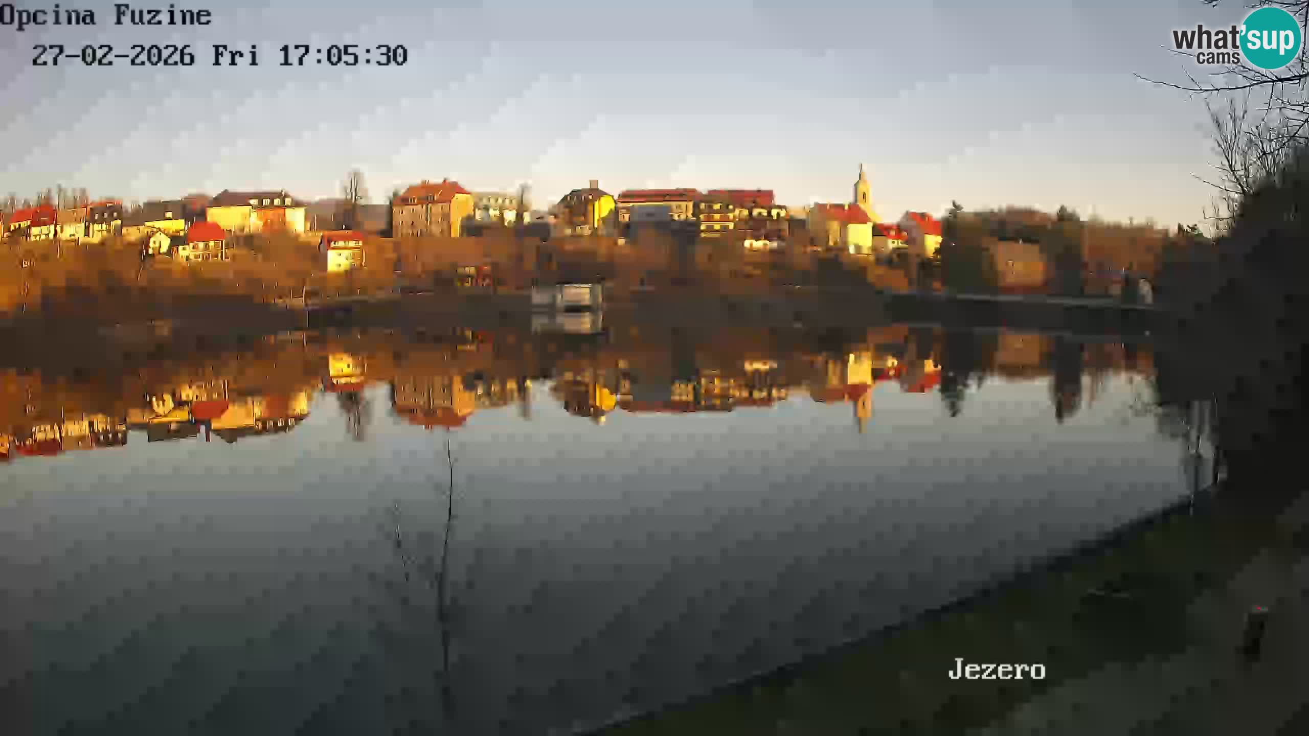 Bajersko Jezero web kamera Fužine