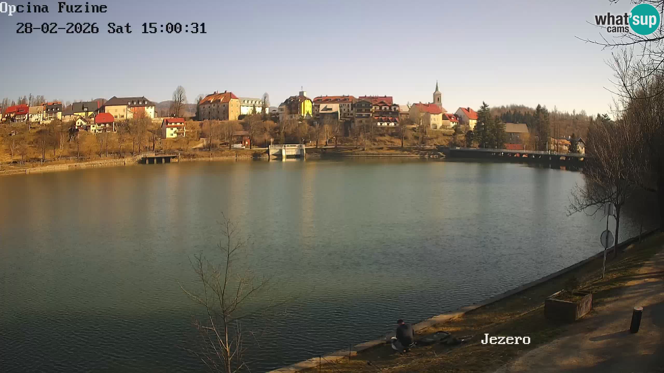 Bajersko Jezero web kamera Fužine