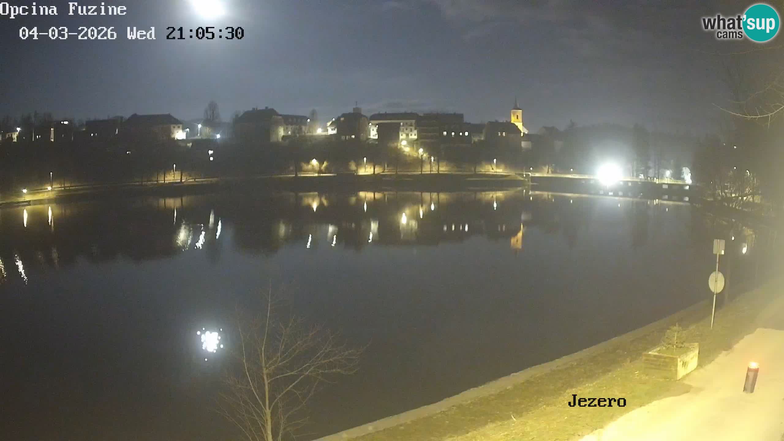 Bajersko Jezero web kamera Fužine