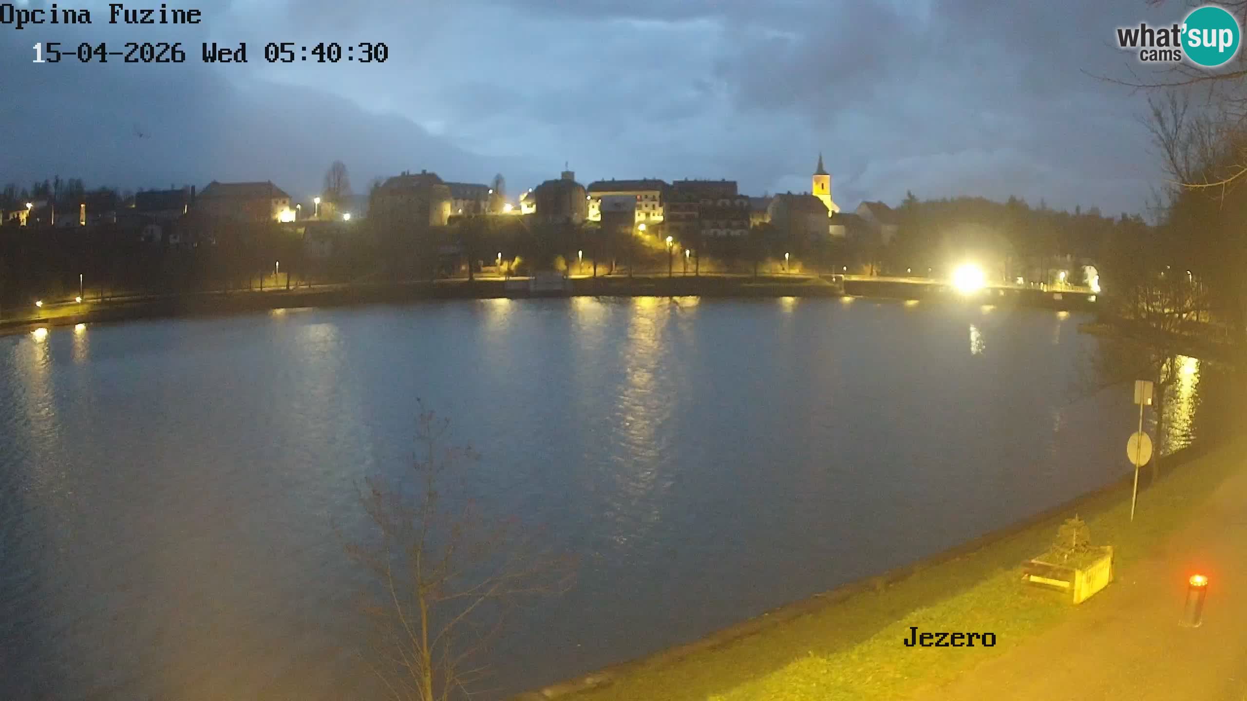 Bajersko Jezero web kamera Fužine