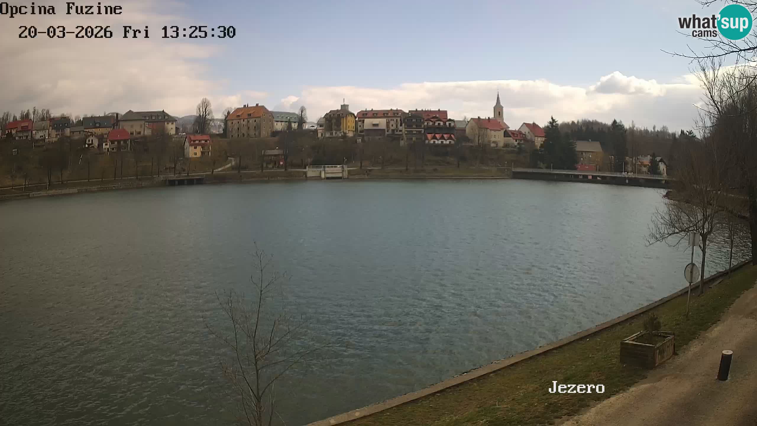 Bajersko Jezero web kamera Fužine