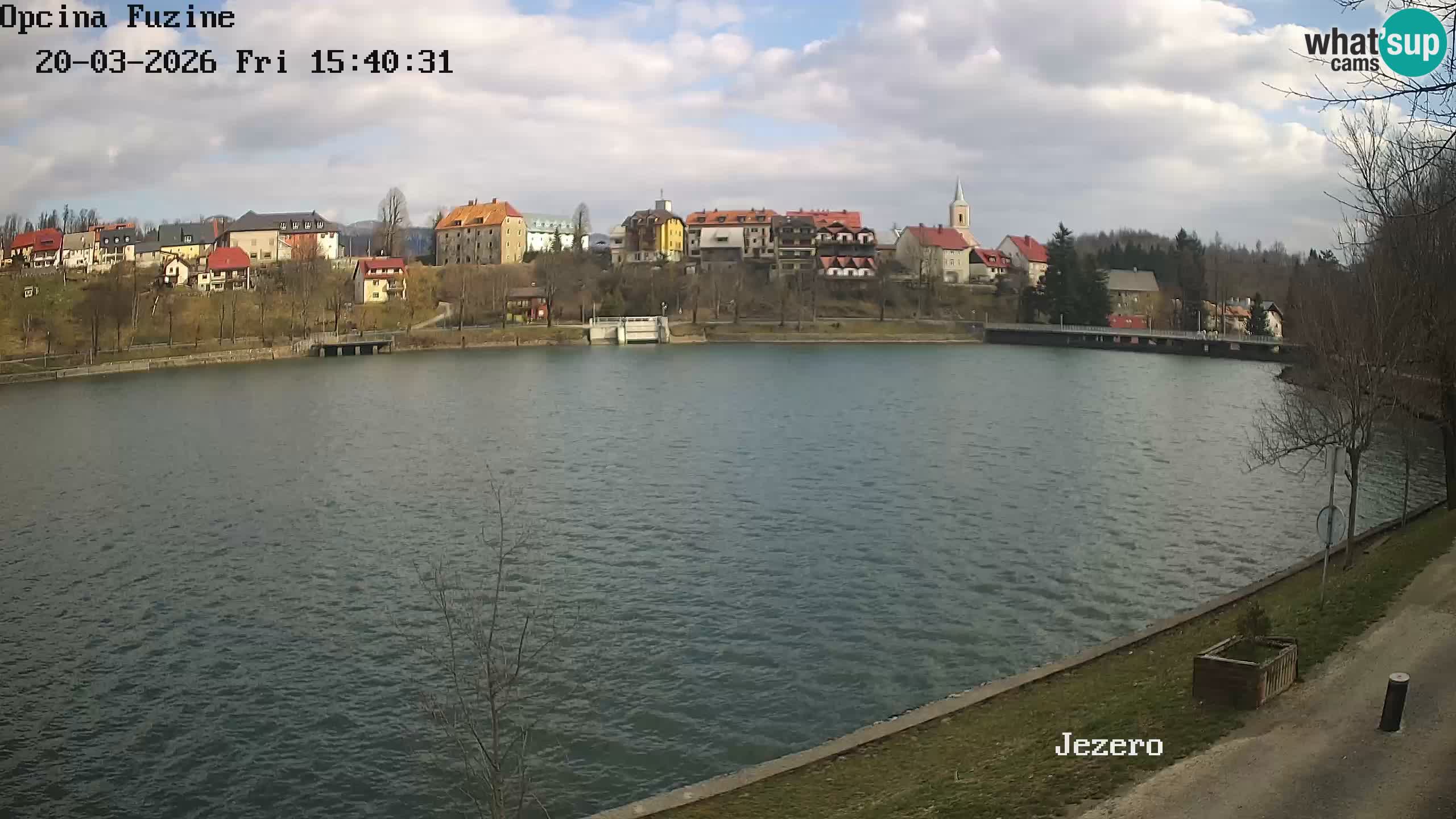 Bajersko Jezero web kamera Fužine