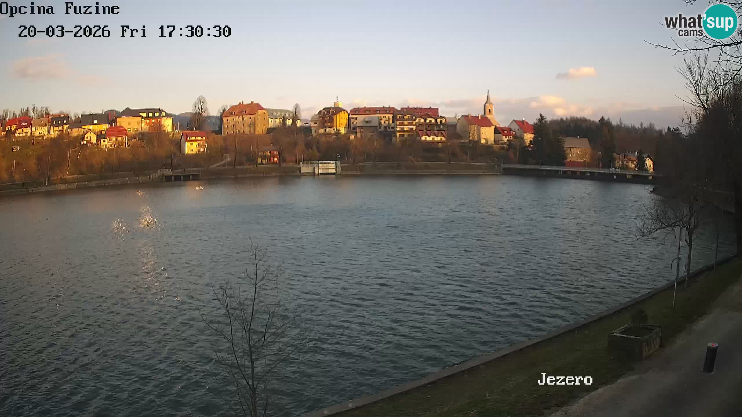 Bajersko Jezero web kamera Fužine