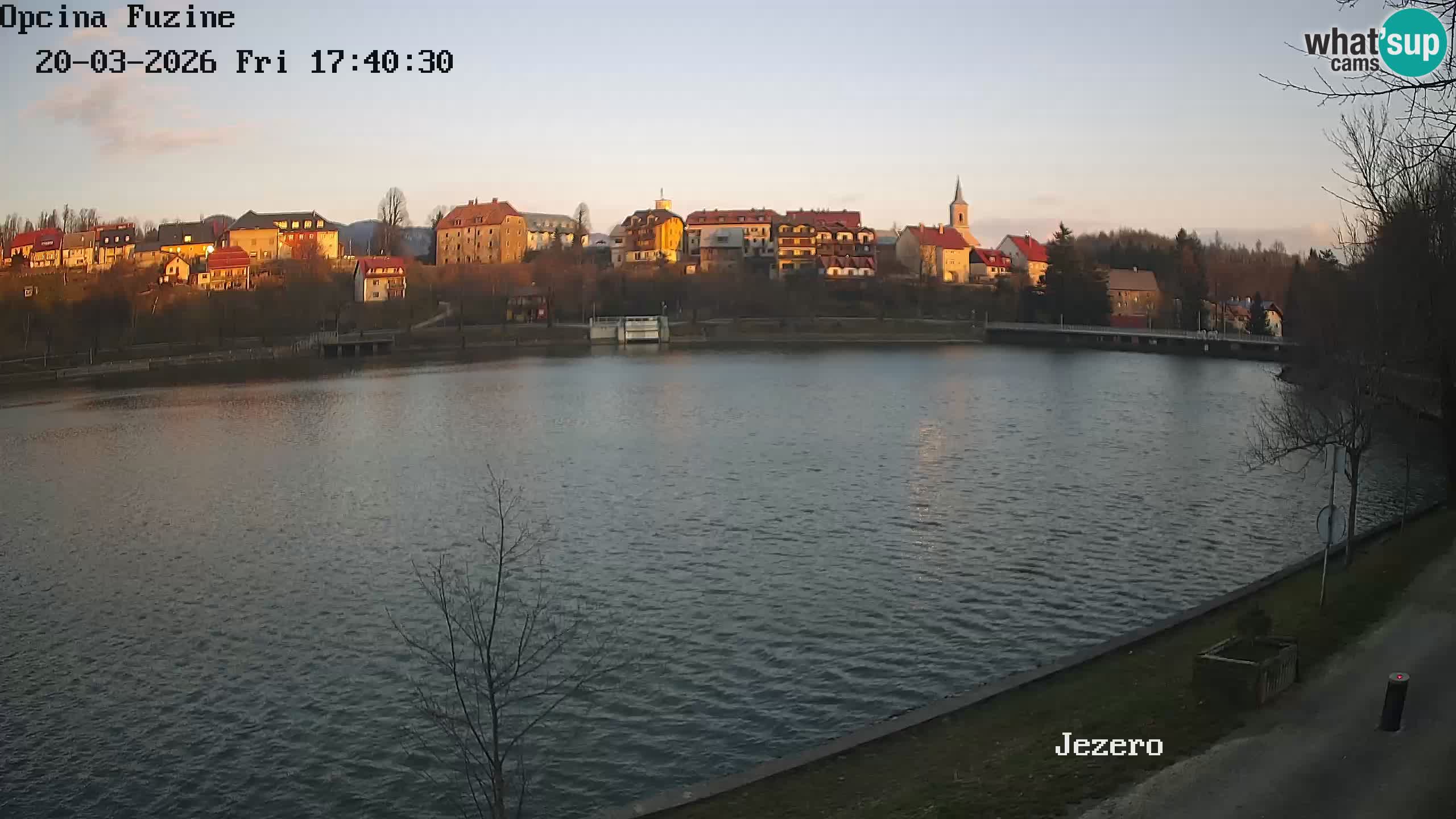 Bajersko Jezero web kamera Fužine