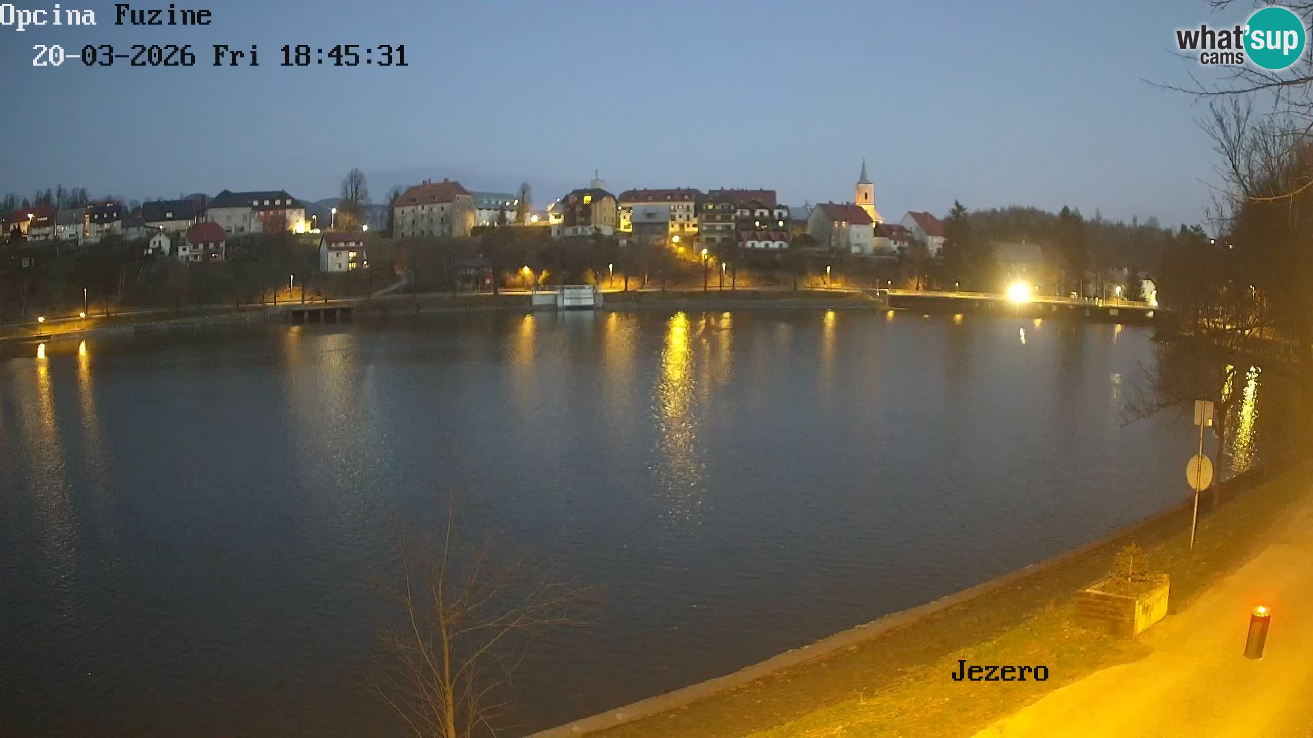 Bajersko Jezero web kamera Fužine