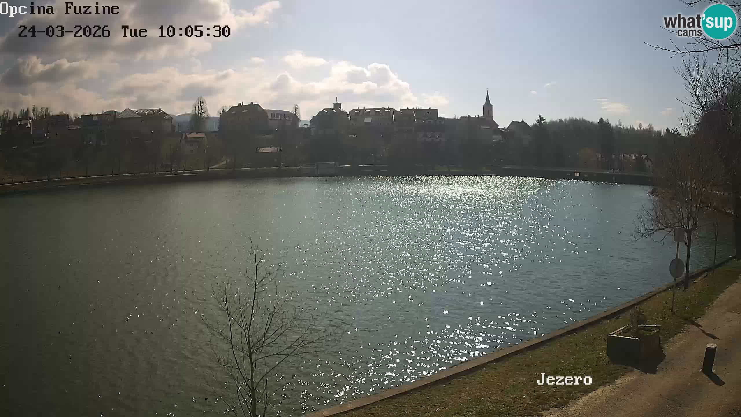 Bajersko Jezero web kamera Fužine