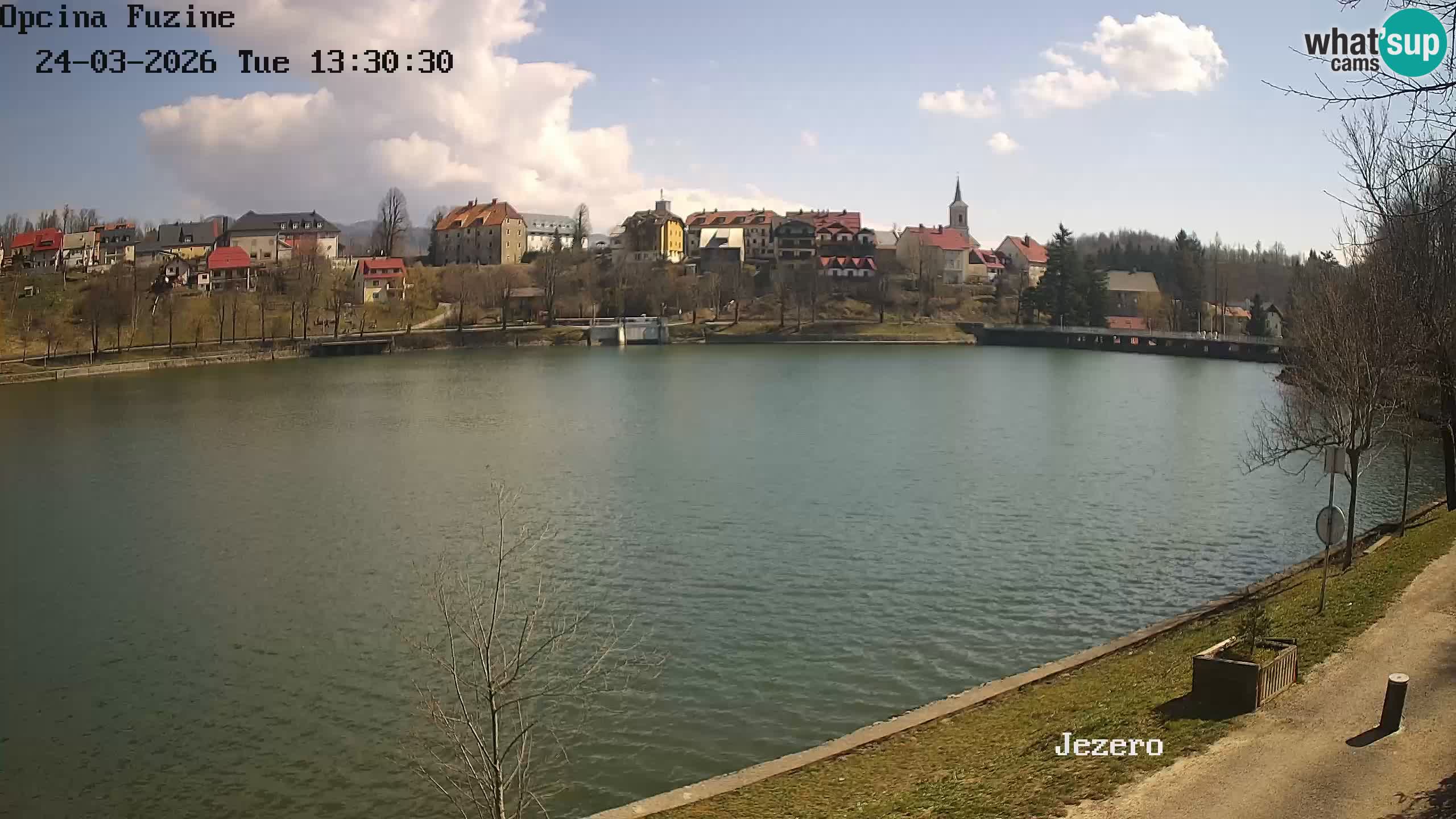 Bajersko Jezero web kamera Fužine