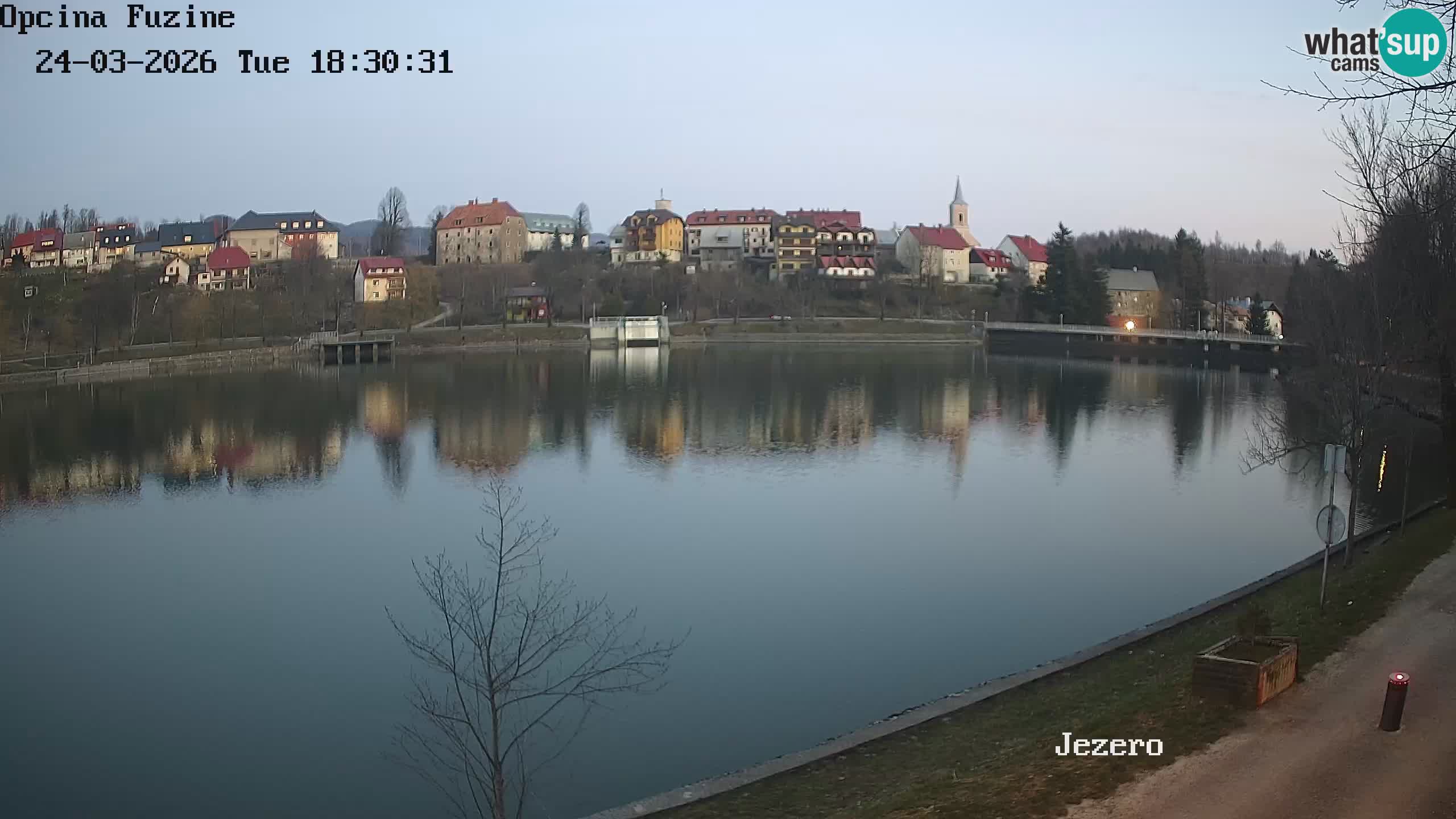 Bajersko Jezero web kamera Fužine