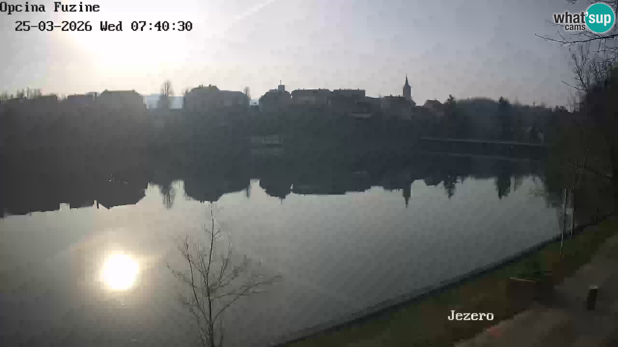 Bajersko Jezero web kamera Fužine