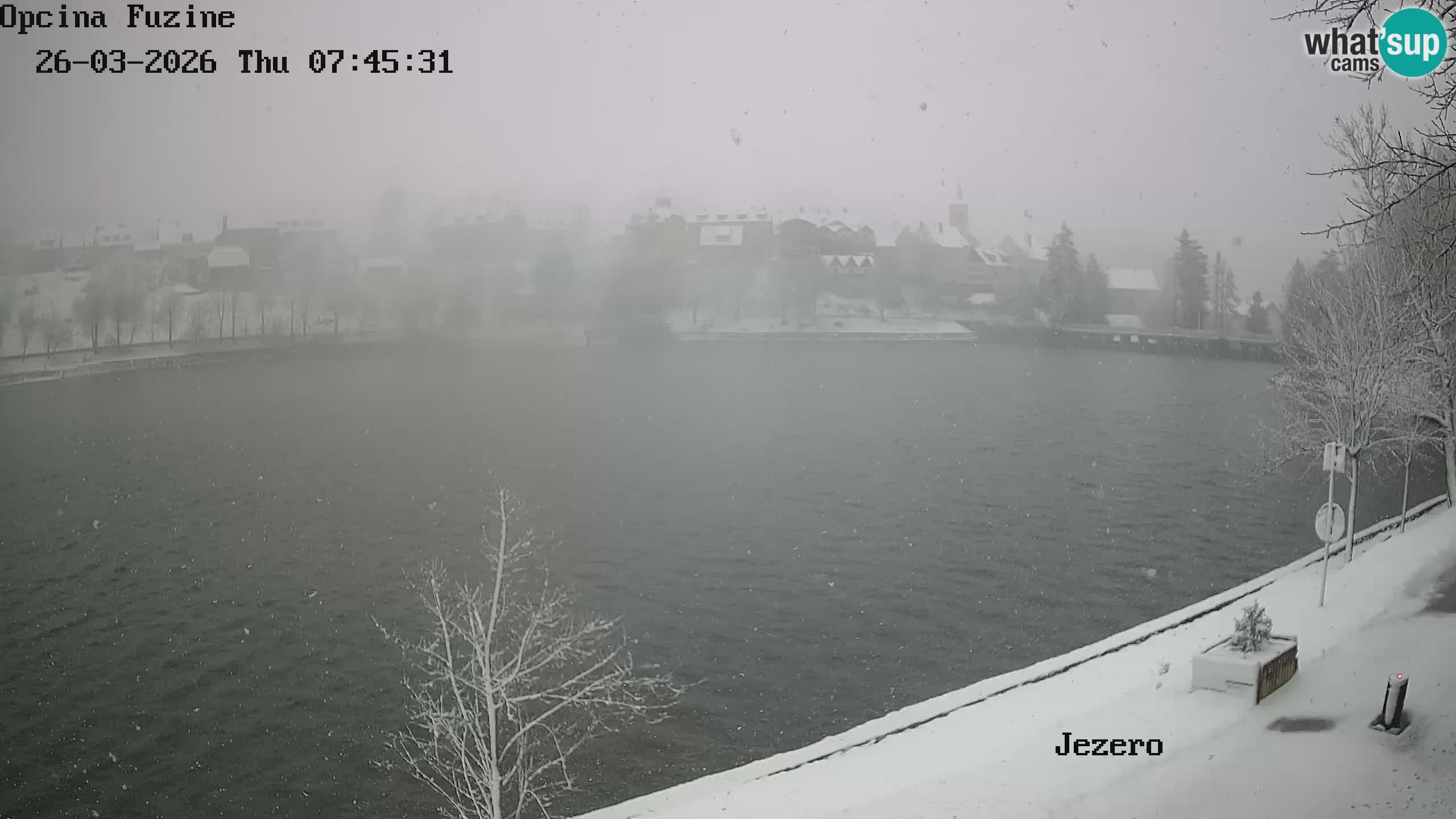 Bajersko Jezero web kamera Fužine