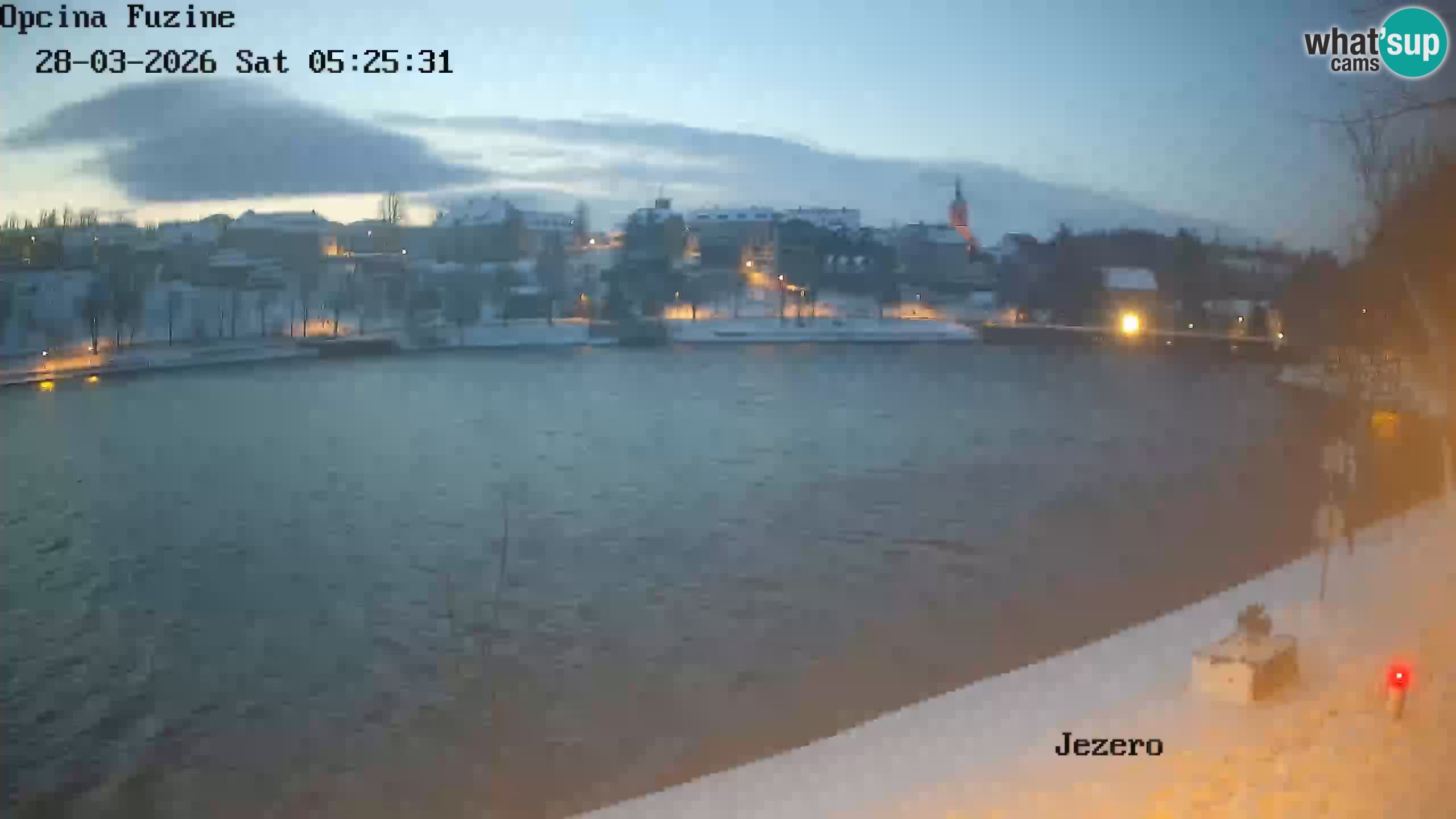 Bajersko Jezero web kamera Fužine