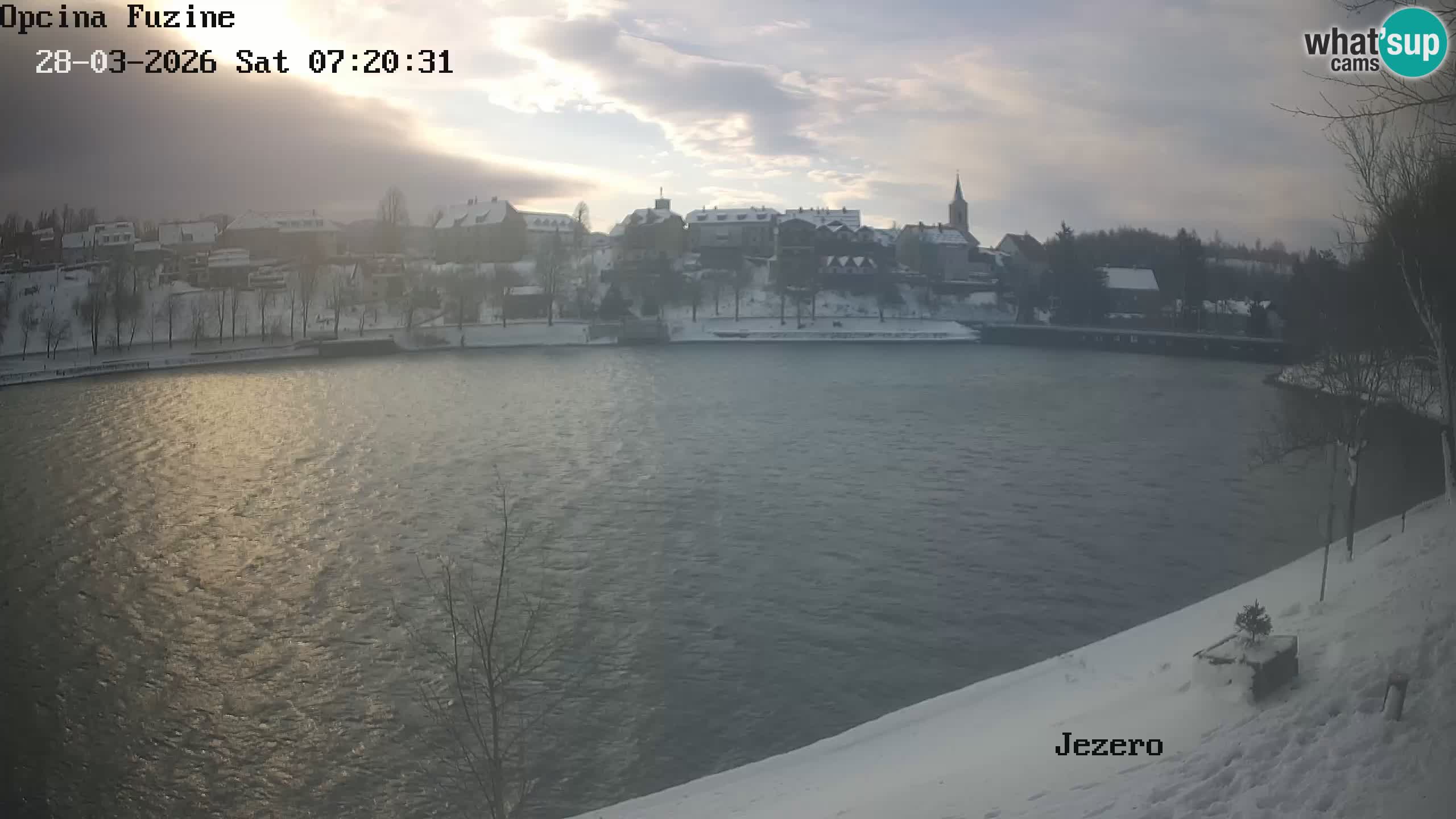 Bajersko Jezero web kamera Fužine