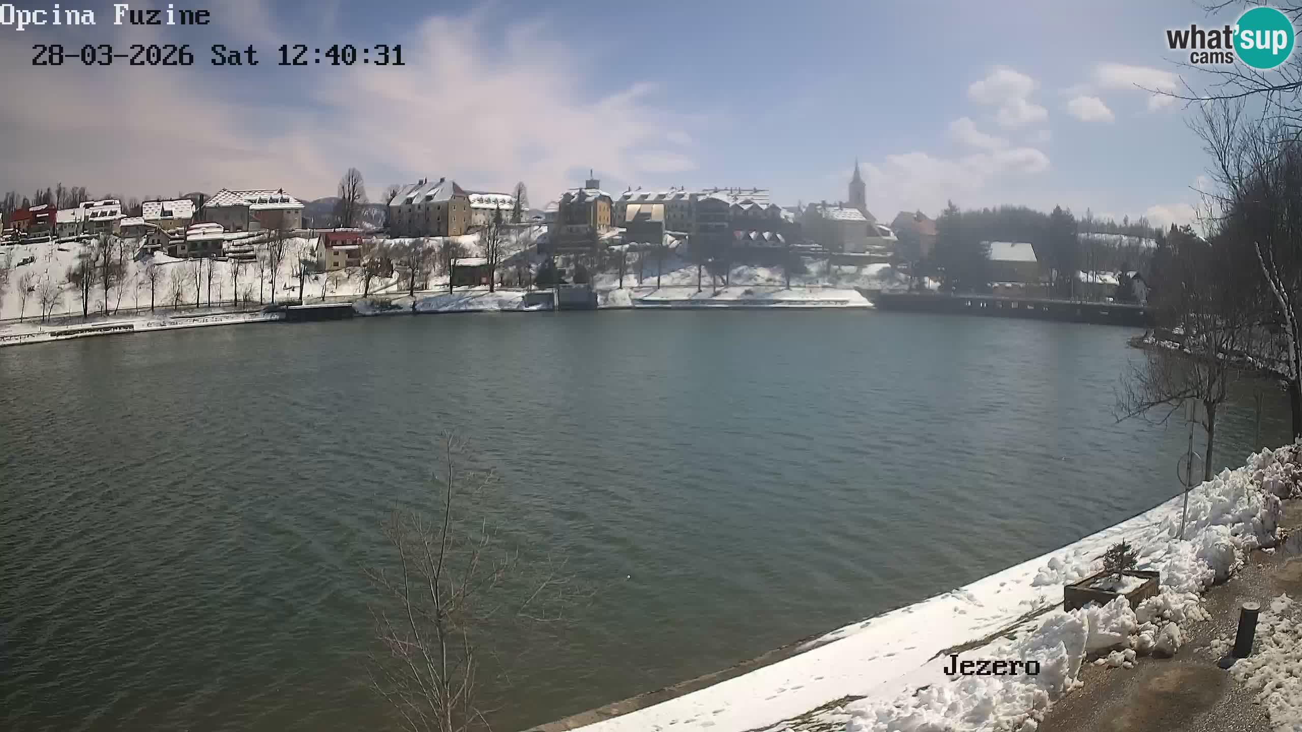 Bajersko Jezero web kamera Fužine