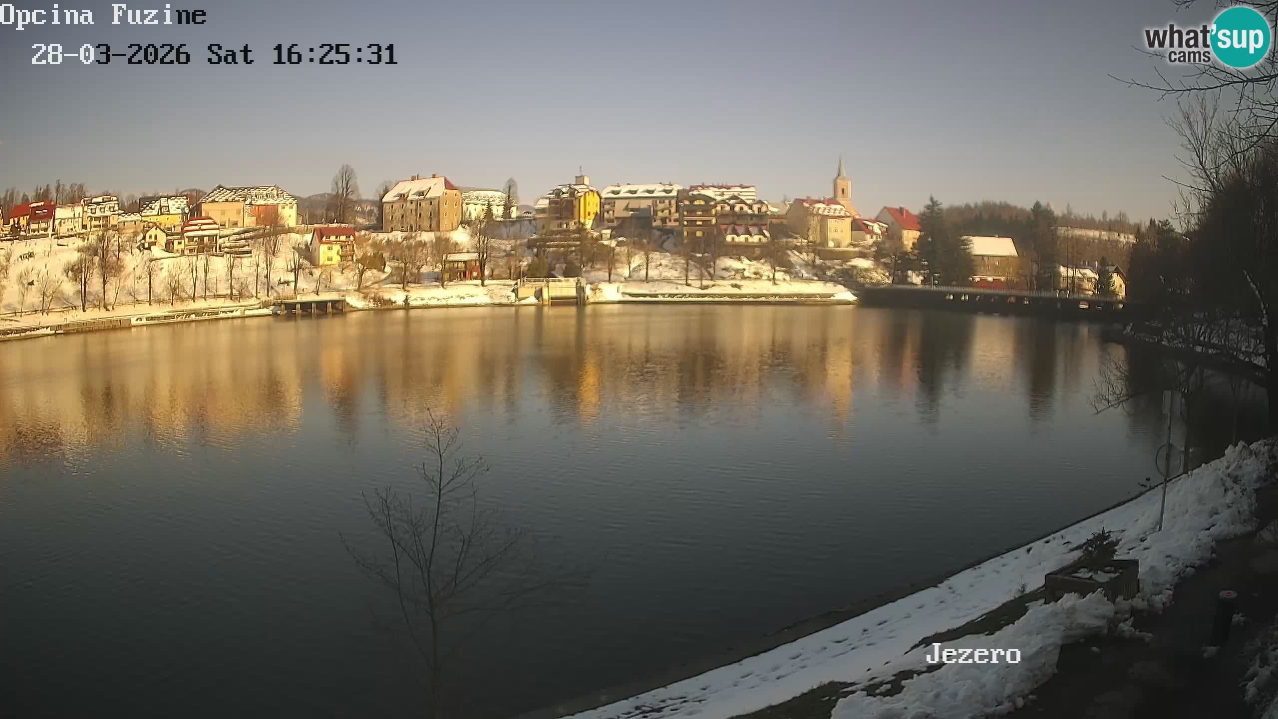 Bajersko Jezero web kamera Fužine