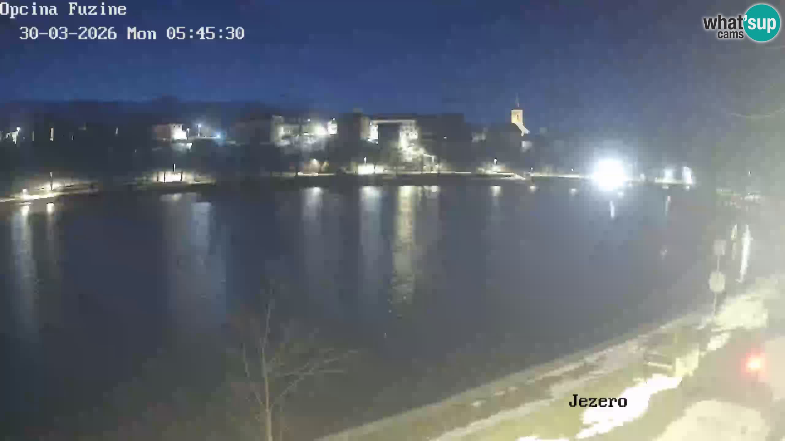 Bajersko Jezero web kamera Fužine