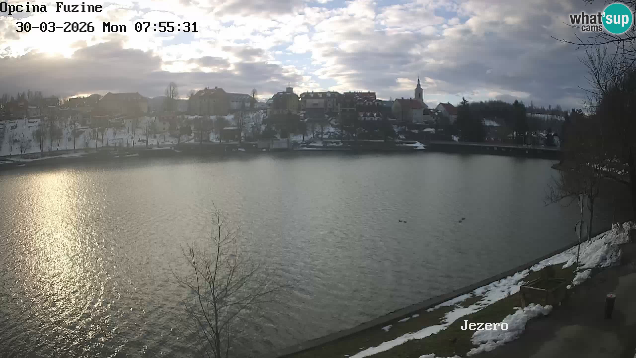 Bajersko Jezero web kamera Fužine