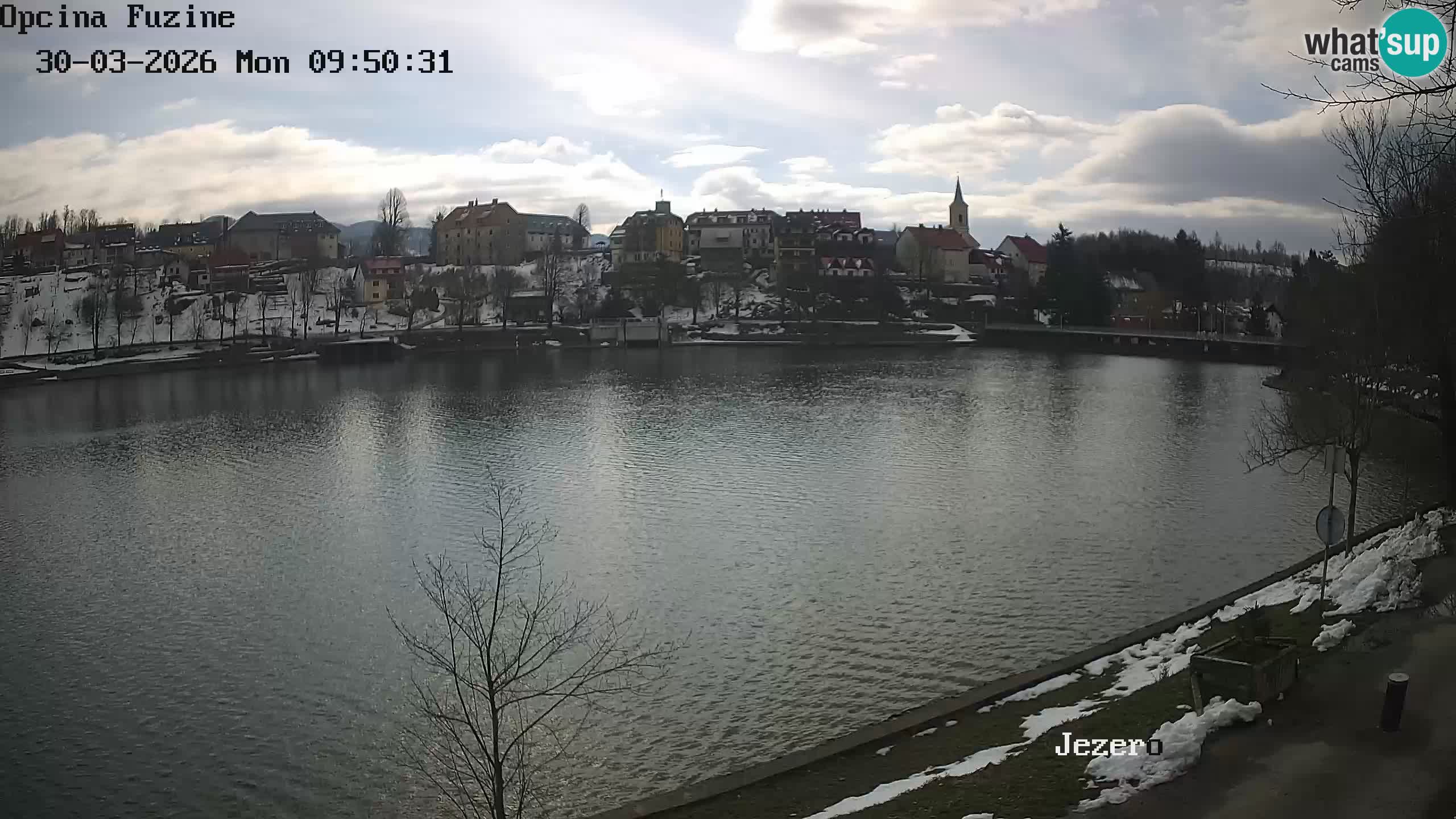 Bajersko Jezero web kamera Fužine