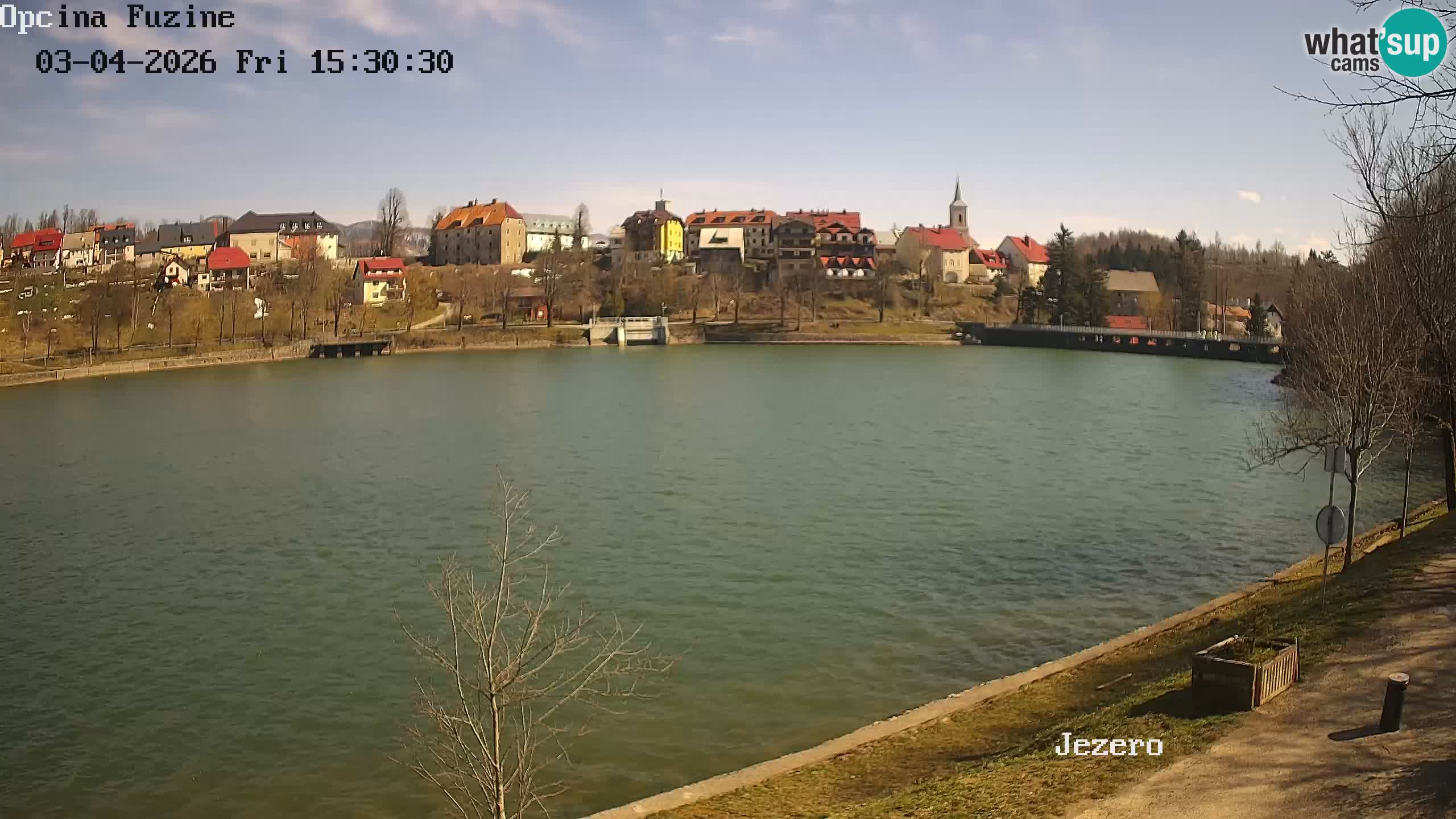 Bajersko Jezero web kamera Fužine