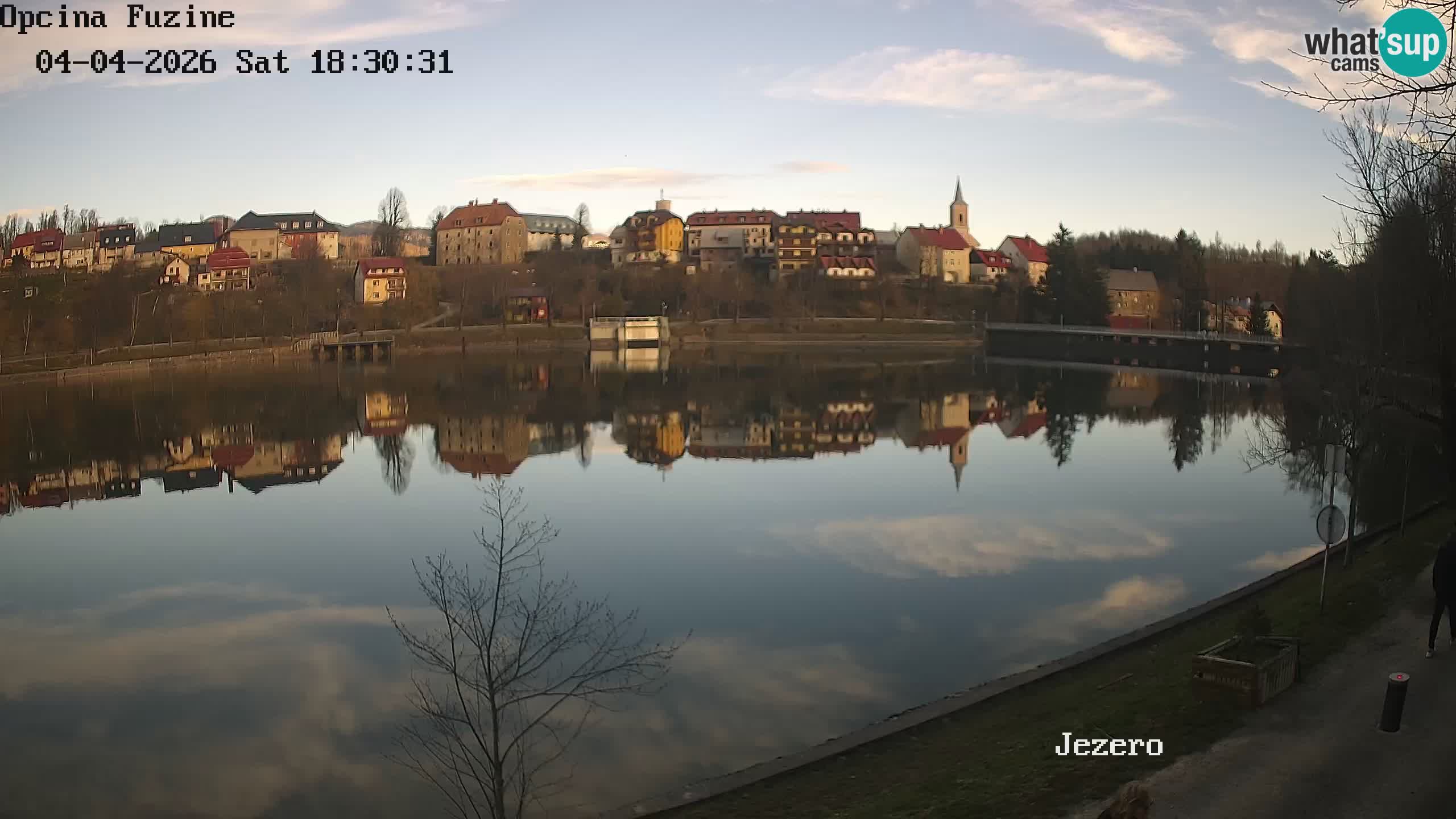 Bajersko Jezero web kamera Fužine