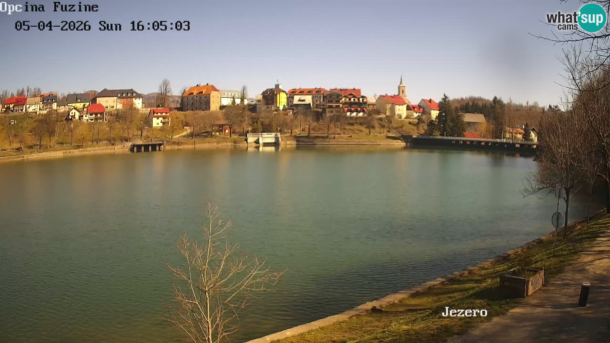 Bajersko Jezero web kamera Fužine