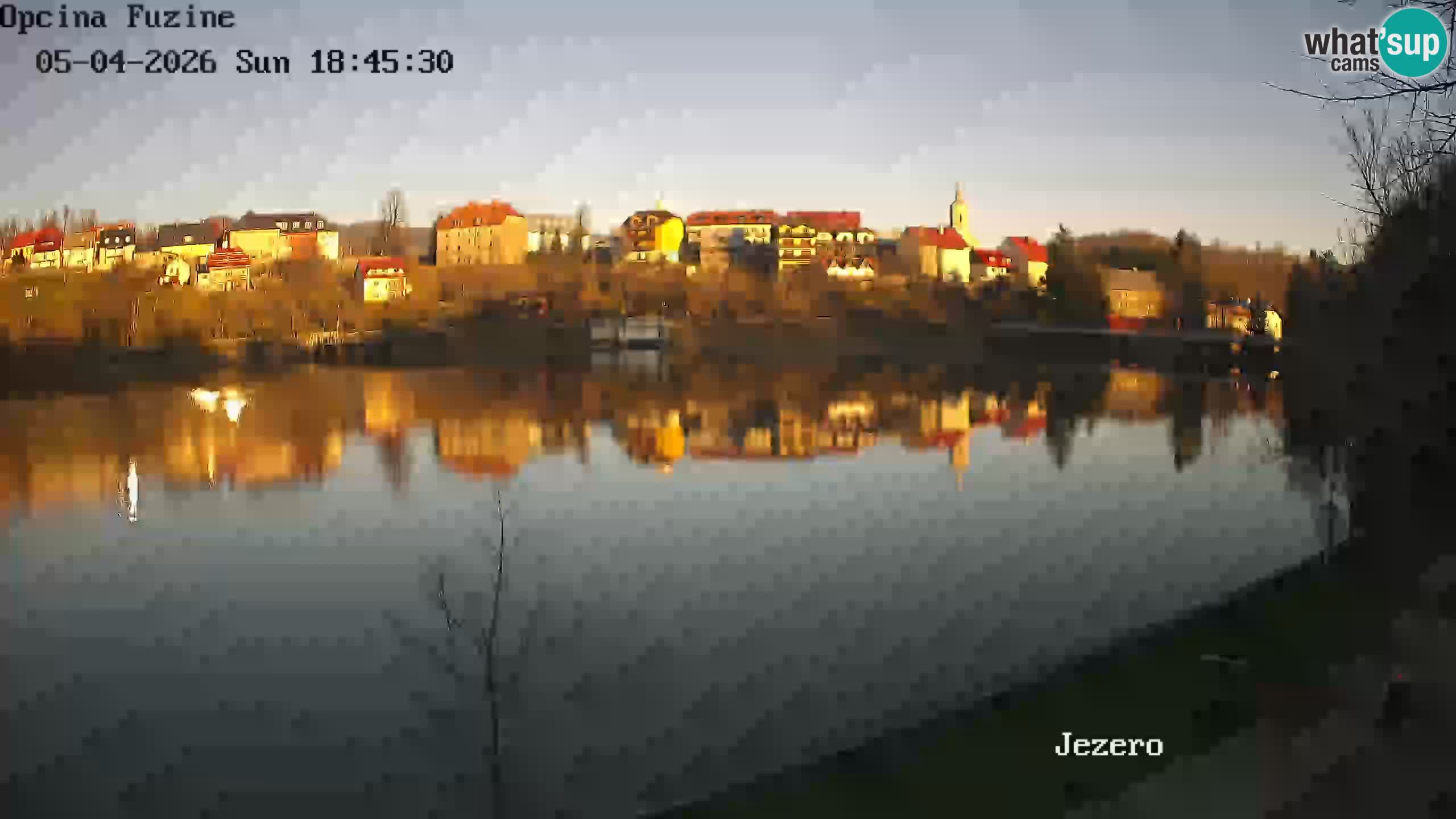 Bajersko Jezero web kamera Fužine