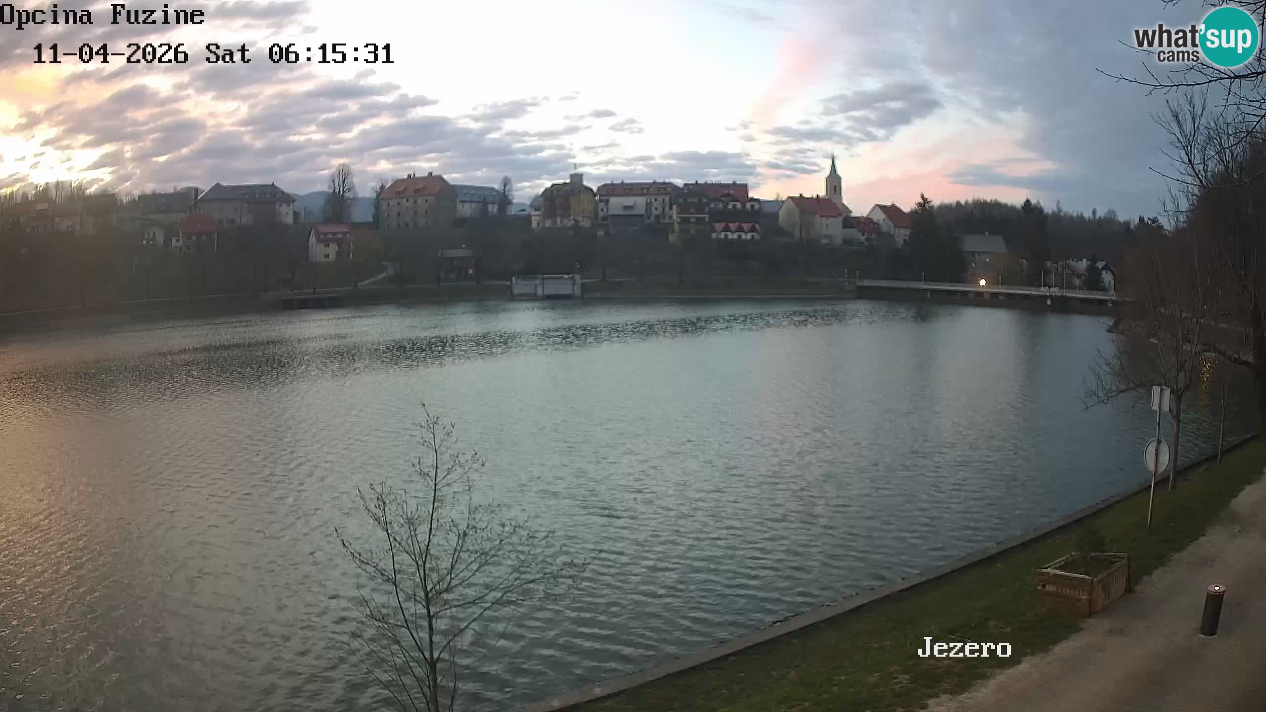 Bajersko Jezero web kamera Fužine