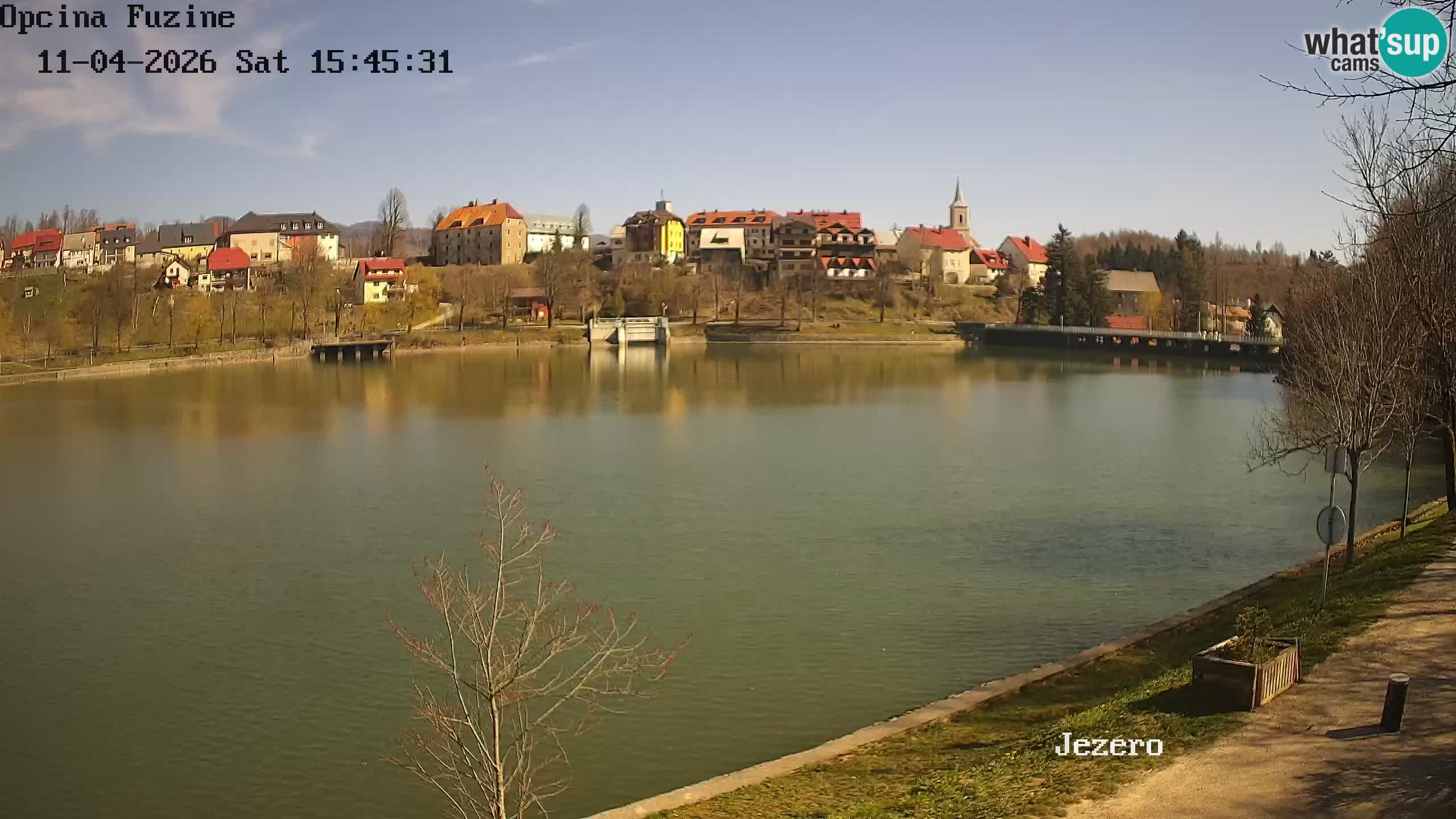 Bajersko Jezero web kamera Fužine