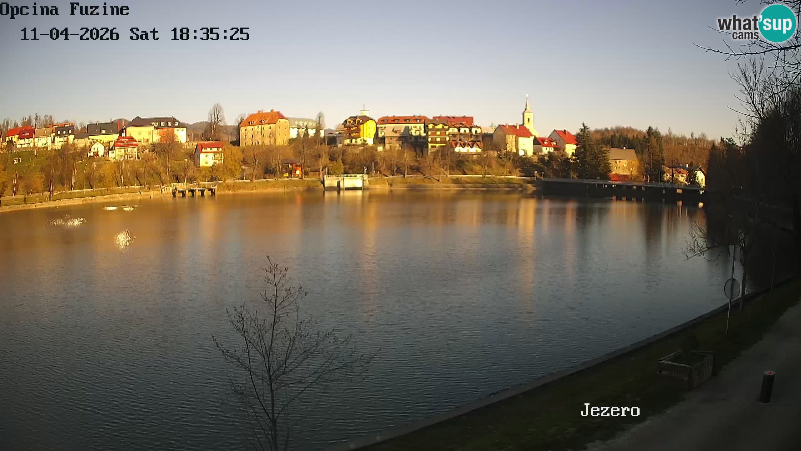 Bajersko Jezero web kamera Fužine