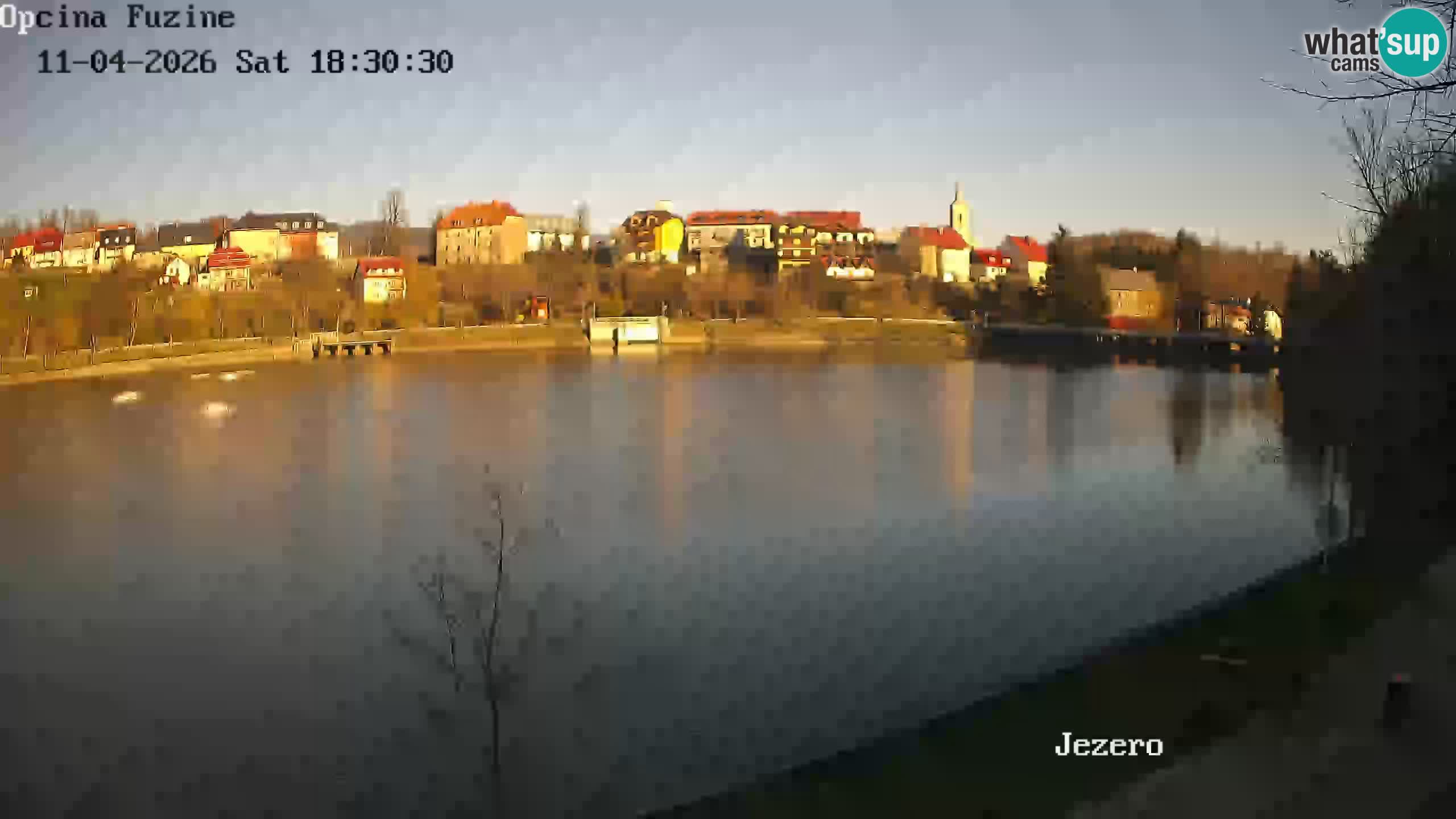 Bajersko Jezero web kamera Fužine