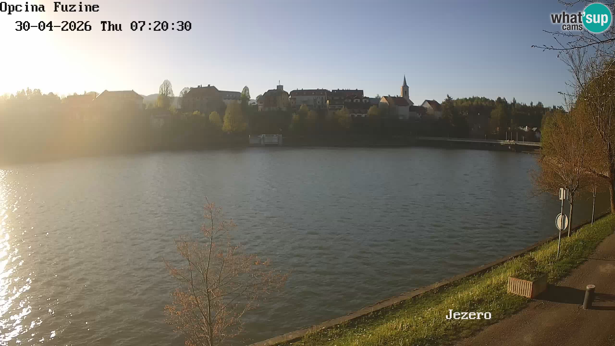 Bajersko Jezero web kamera Fužine