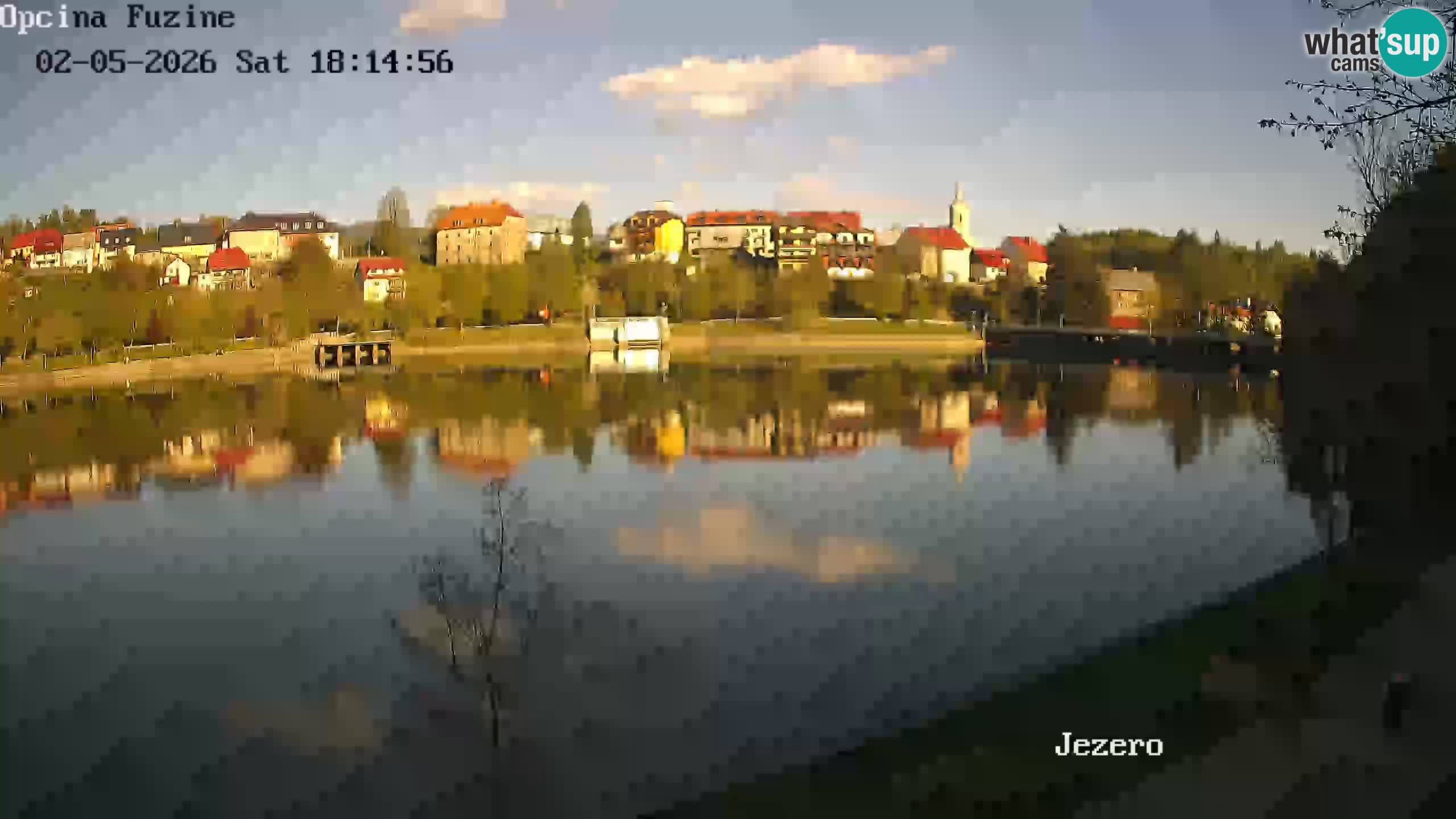 Bajersko Jezero web kamera Fužine