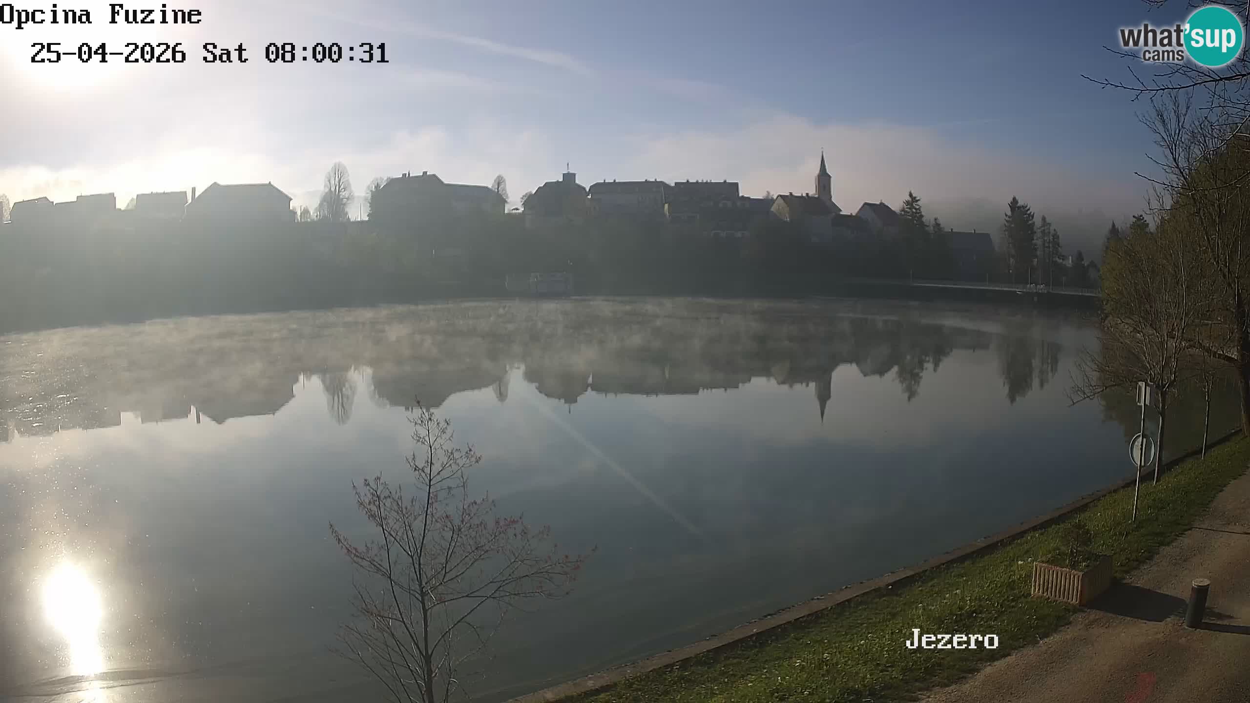 Bajersko Jezero web kamera Fužine