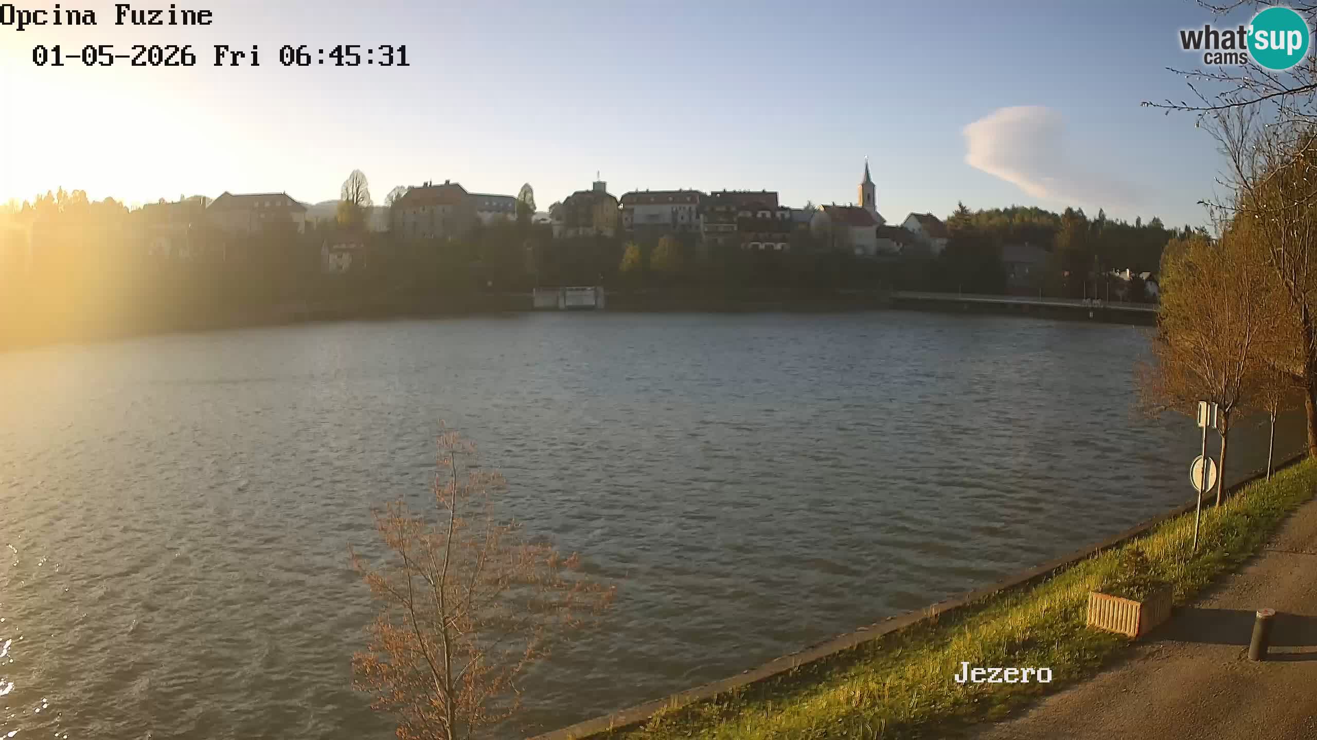 Bajersko Jezero web kamera Fužine