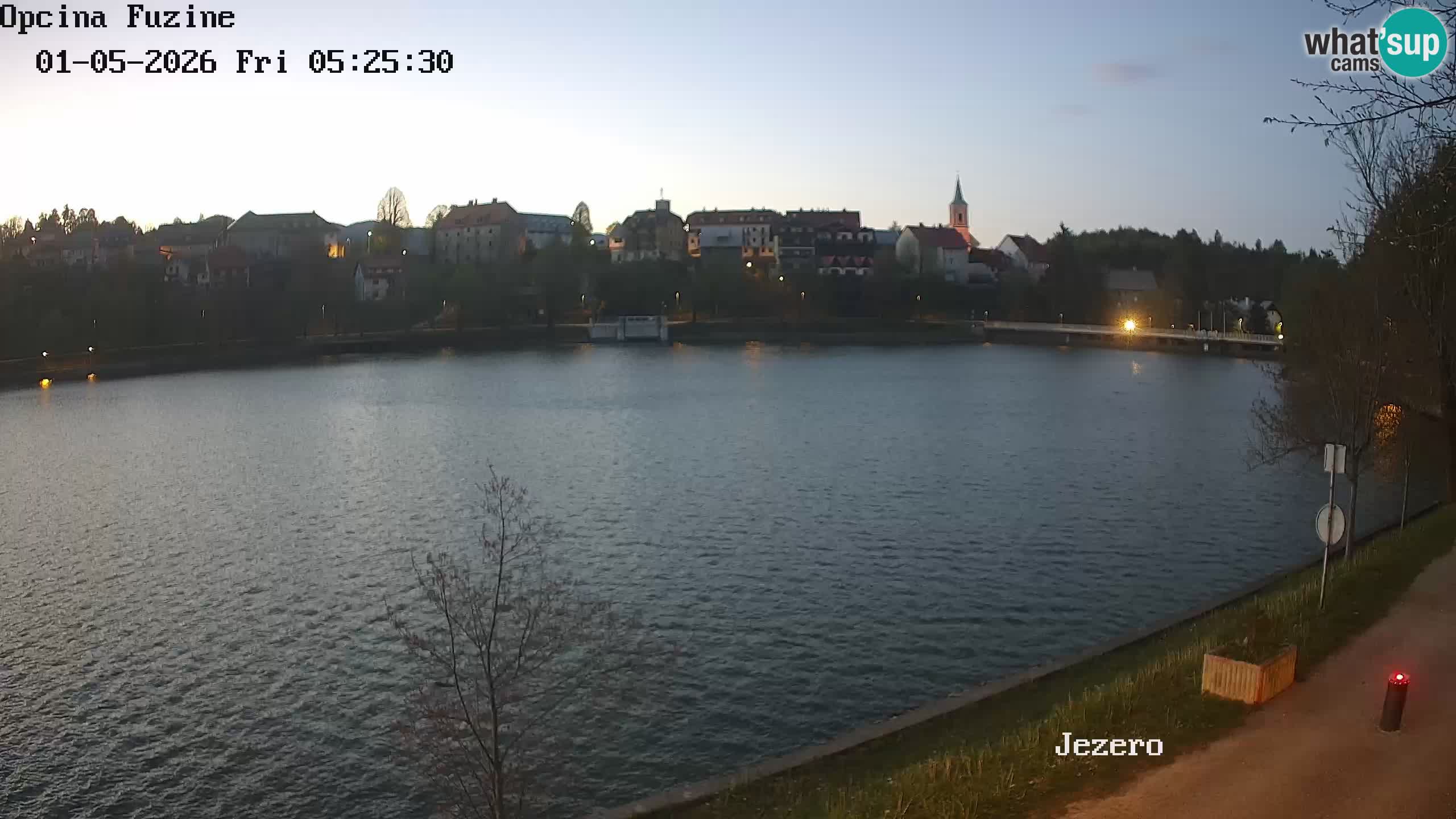 Bajersko Jezero web kamera Fužine