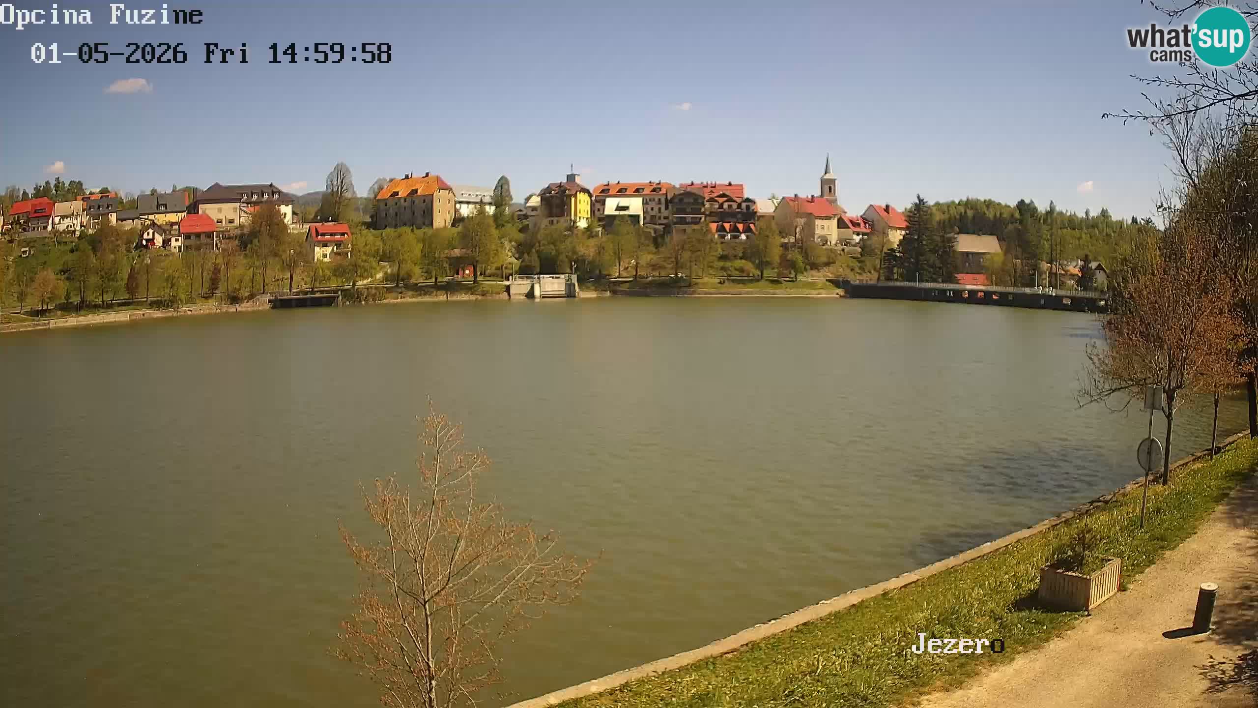 Bajersko Jezero web kamera Fužine