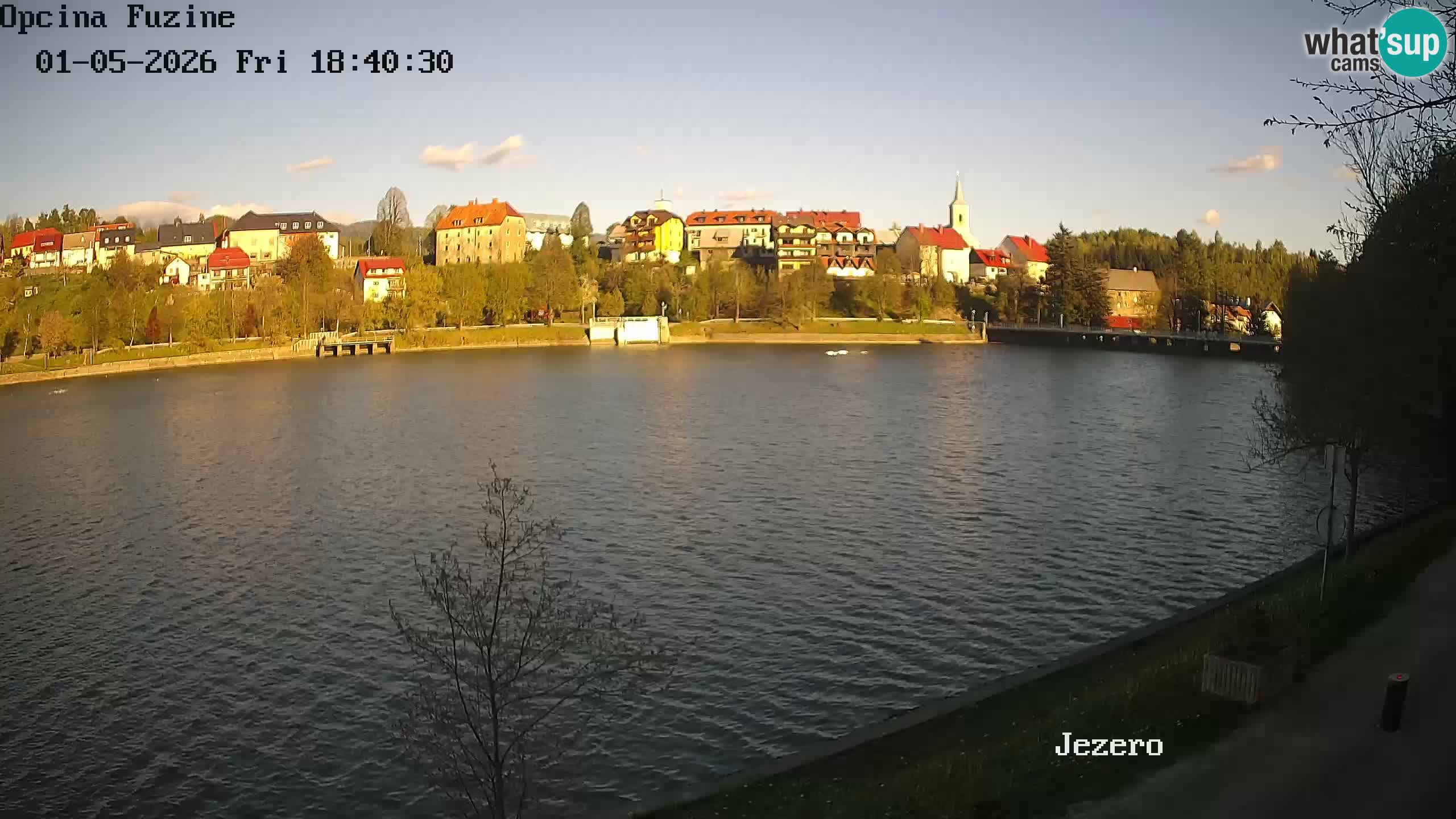 Bajersko Jezero web kamera Fužine