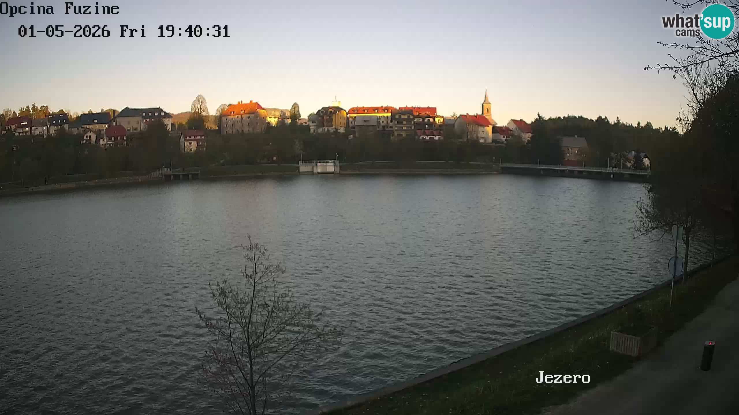 Bajersko Jezero web kamera Fužine