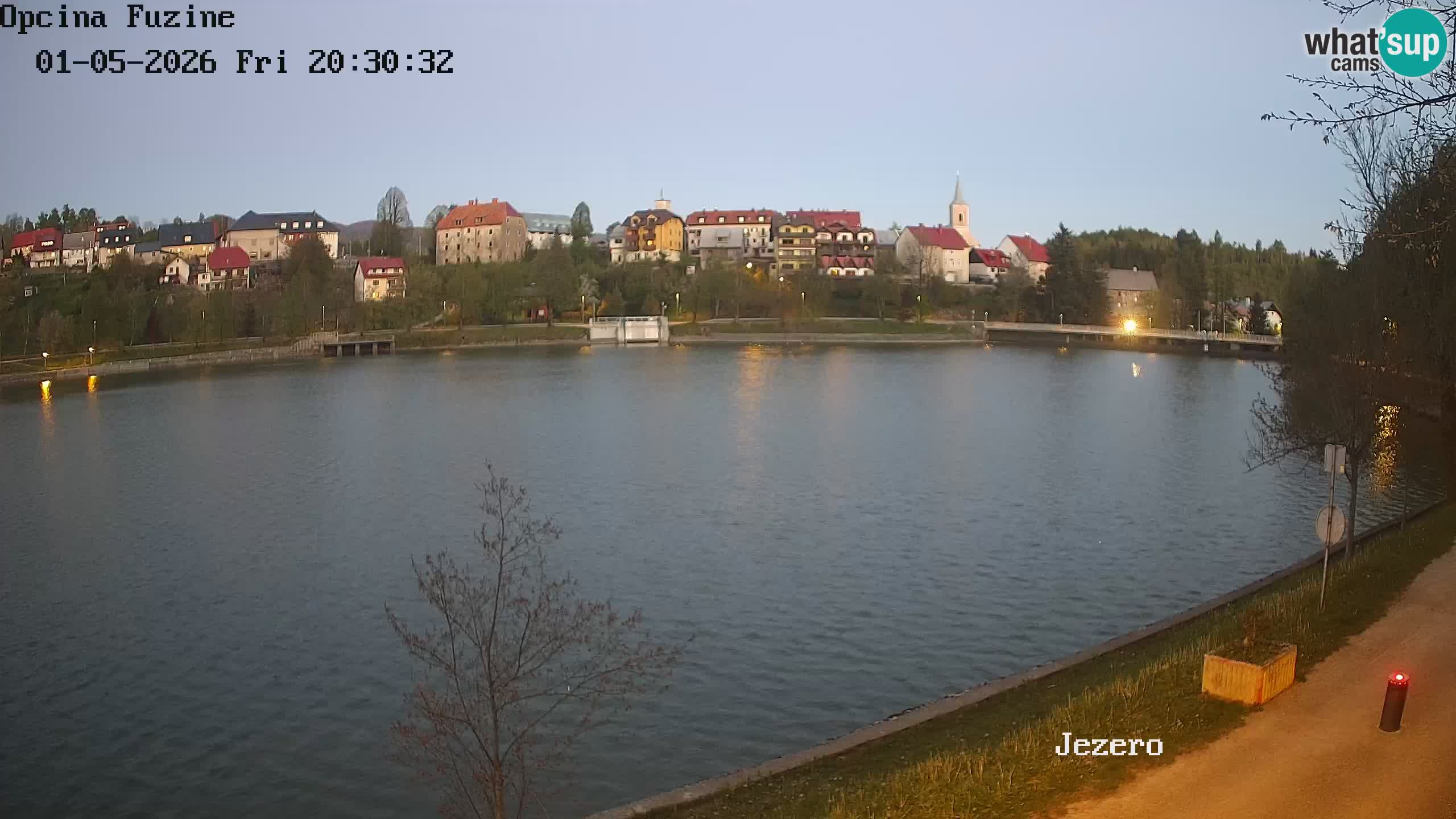 Bajersko Jezero web kamera Fužine
