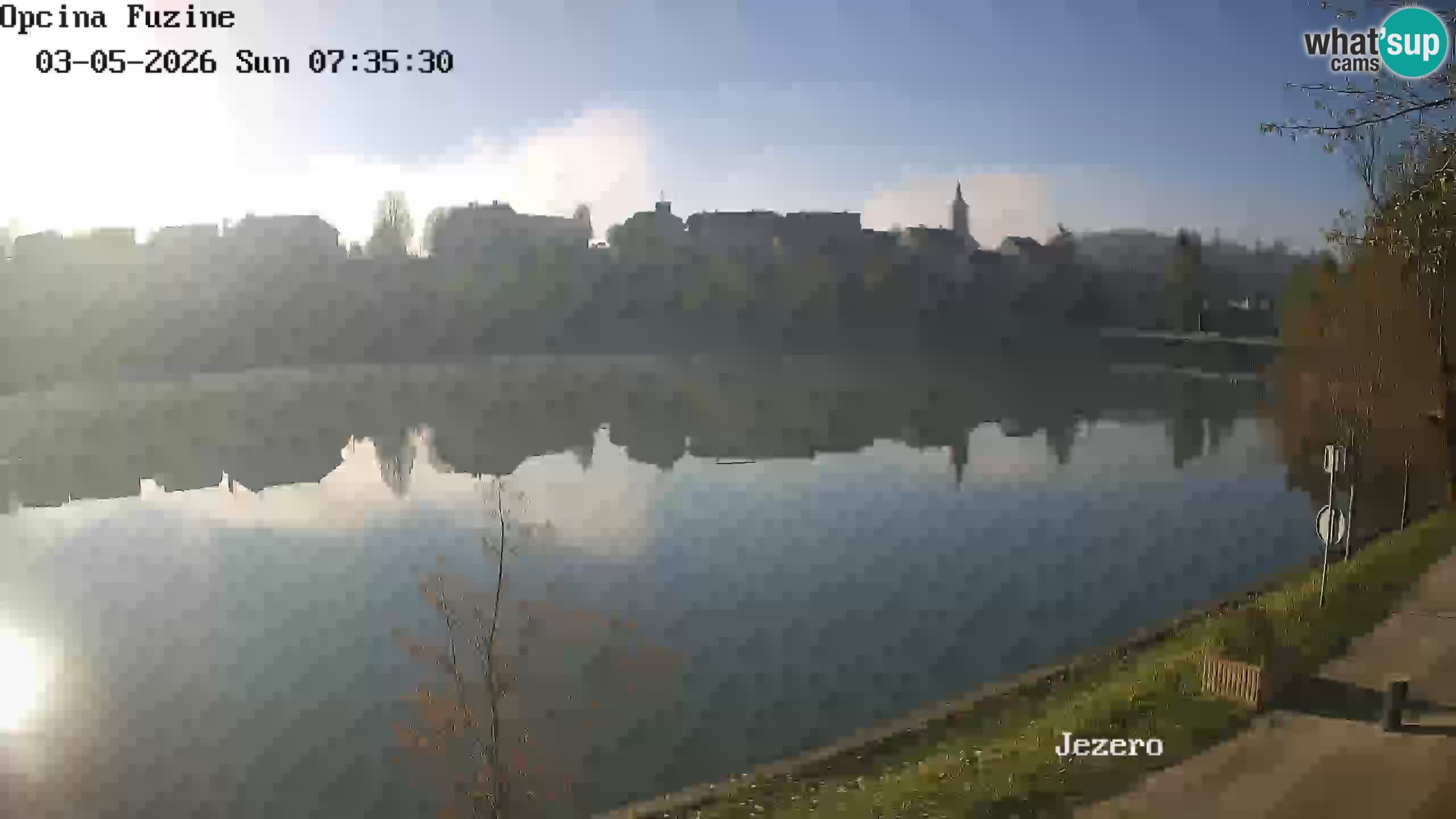 Bajersko Jezero web kamera Fužine